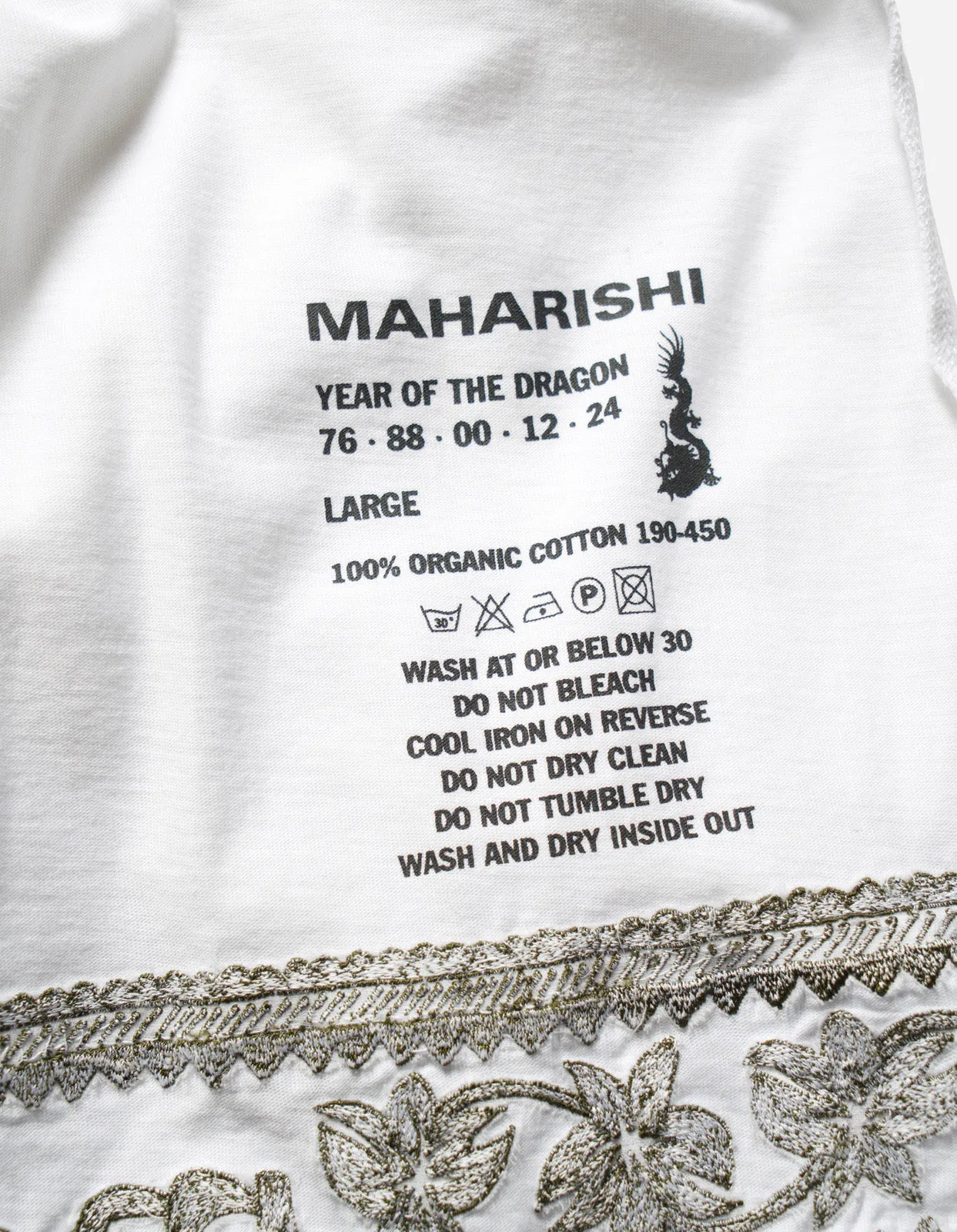 5243 Thar Dragon L/S T-Shirt White