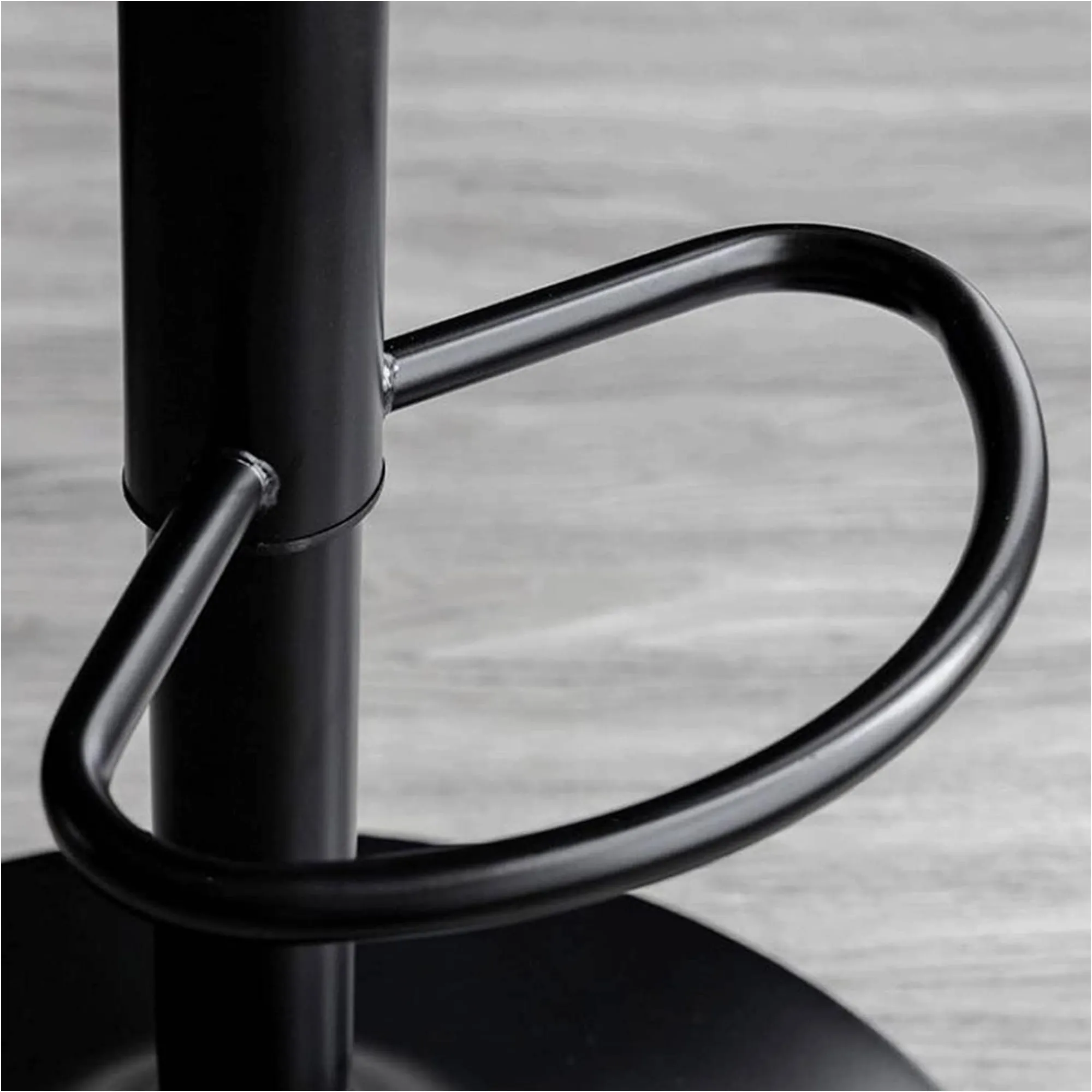Adjustable Round Leather Bar Stool With Swivel And Stainless Steel Frame Beige