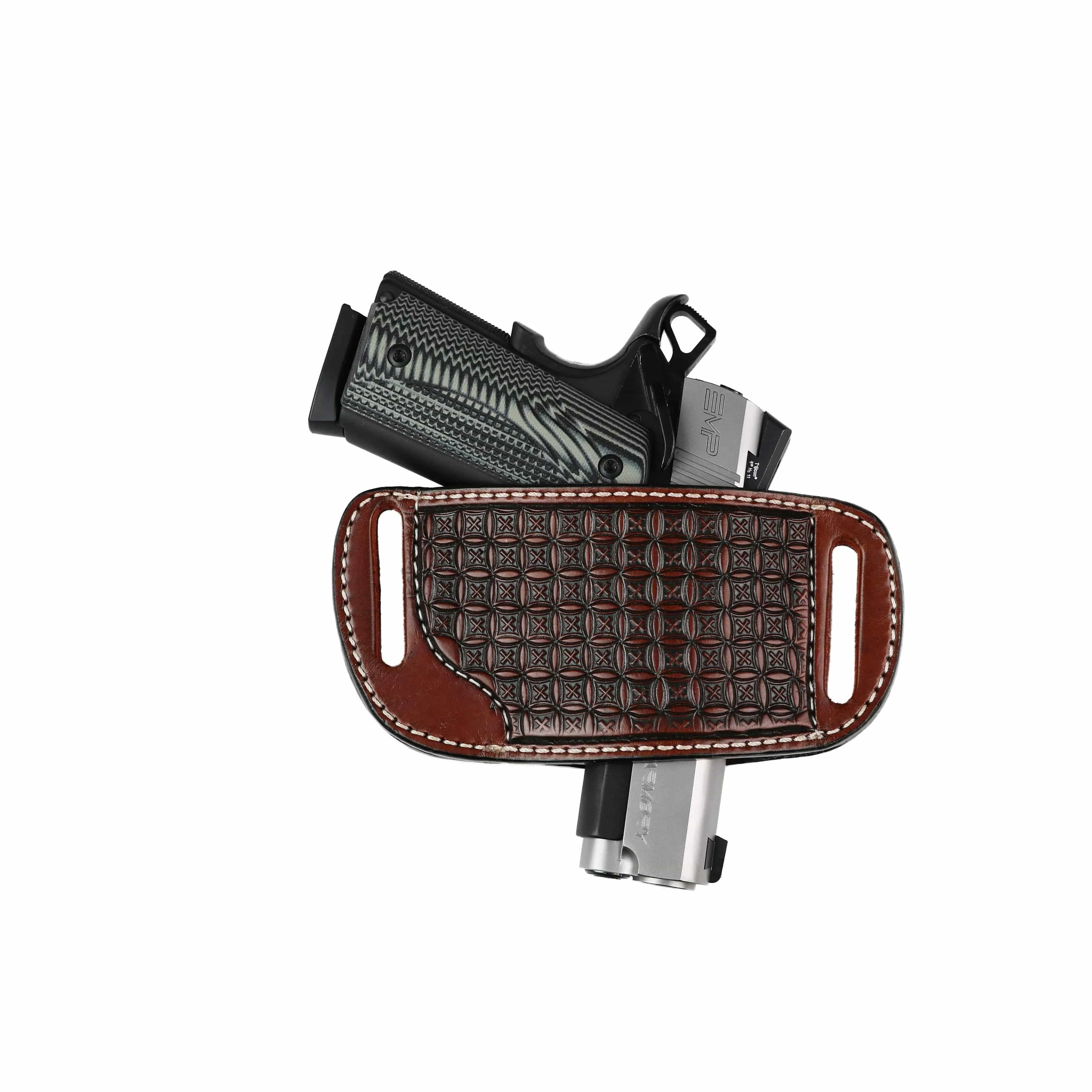 Ambidextrous Leather Belt Holster by High Caliber Gun Accessories