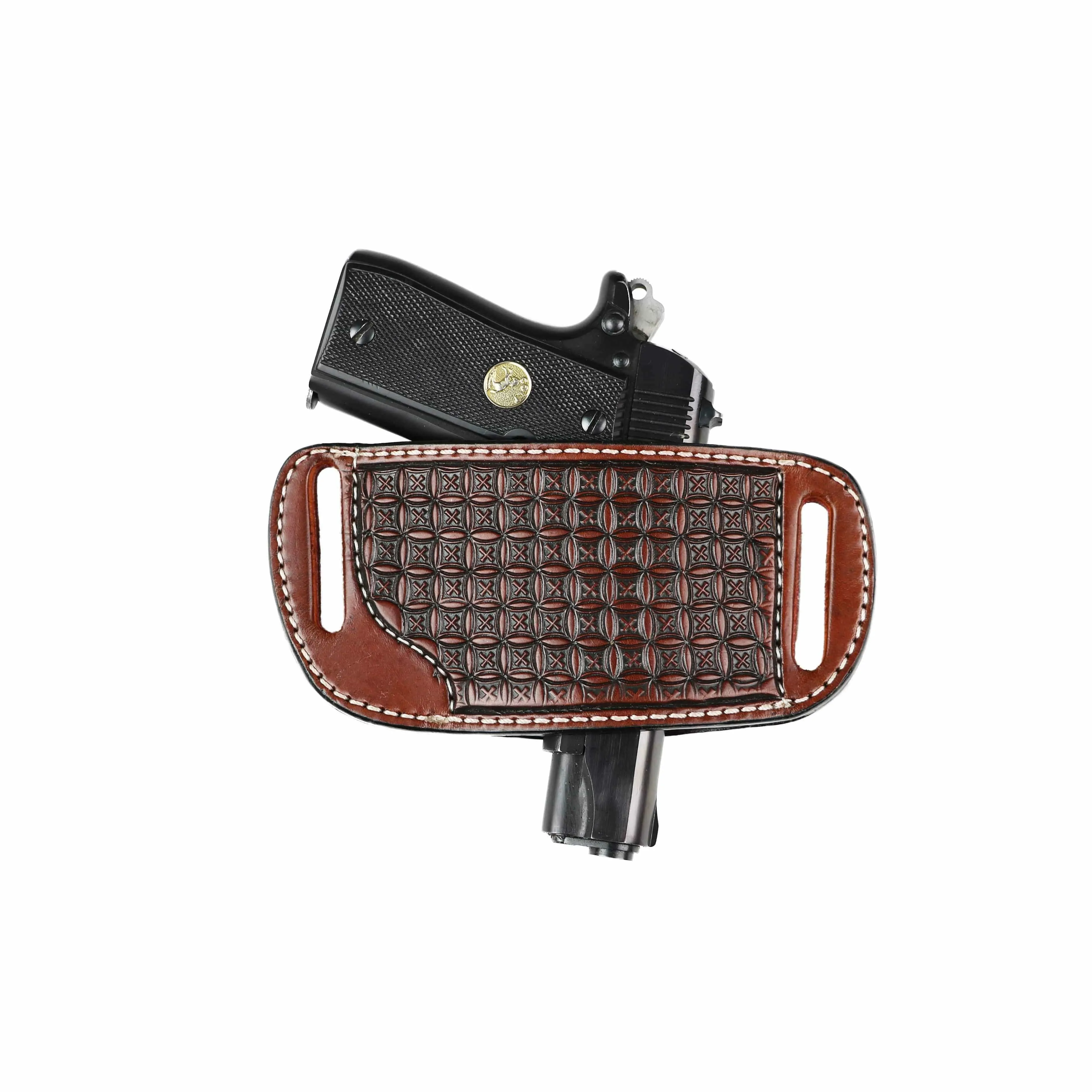 Ambidextrous Leather Belt Holster by High Caliber Gun Accessories