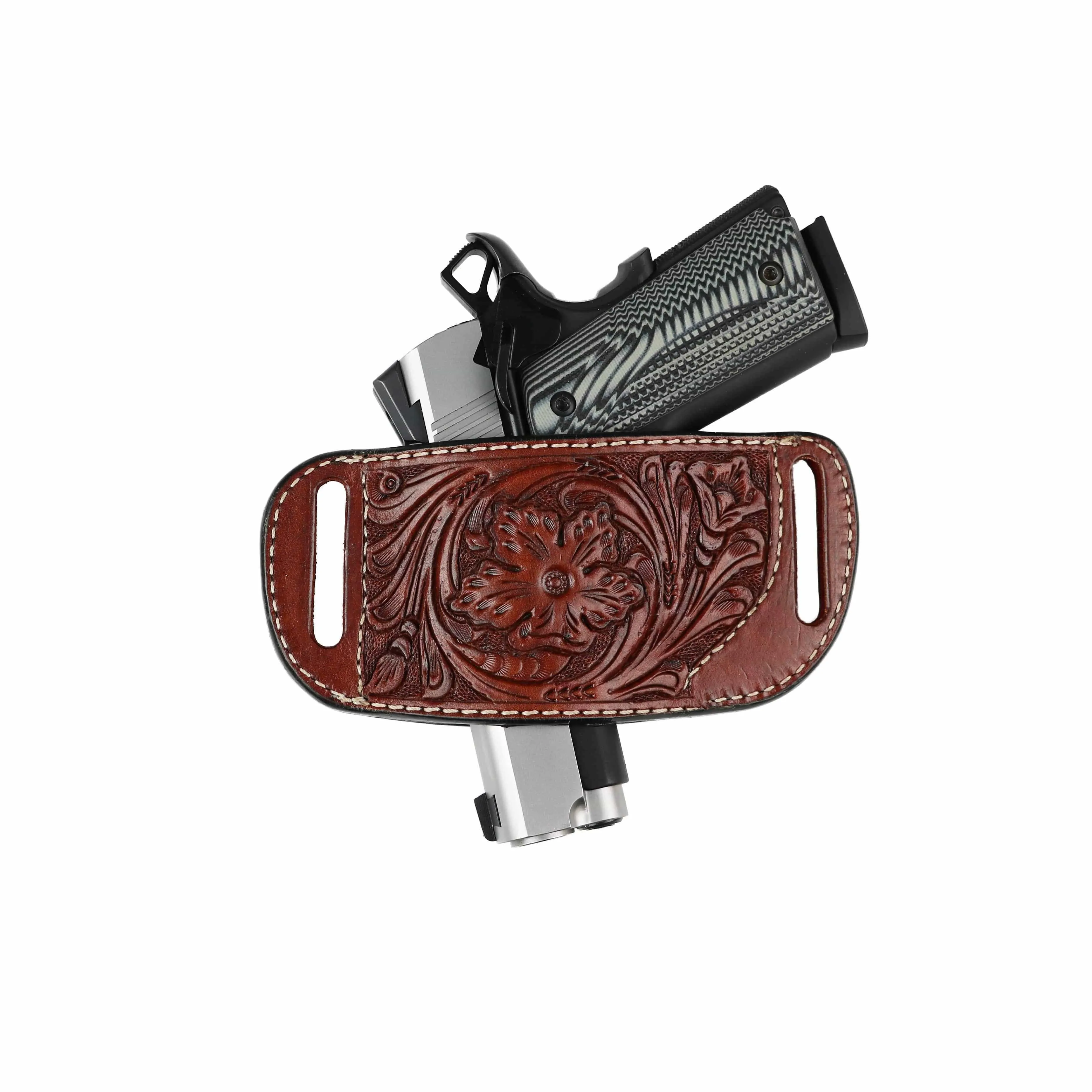 Ambidextrous Leather Belt Holster by High Caliber Gun Accessories