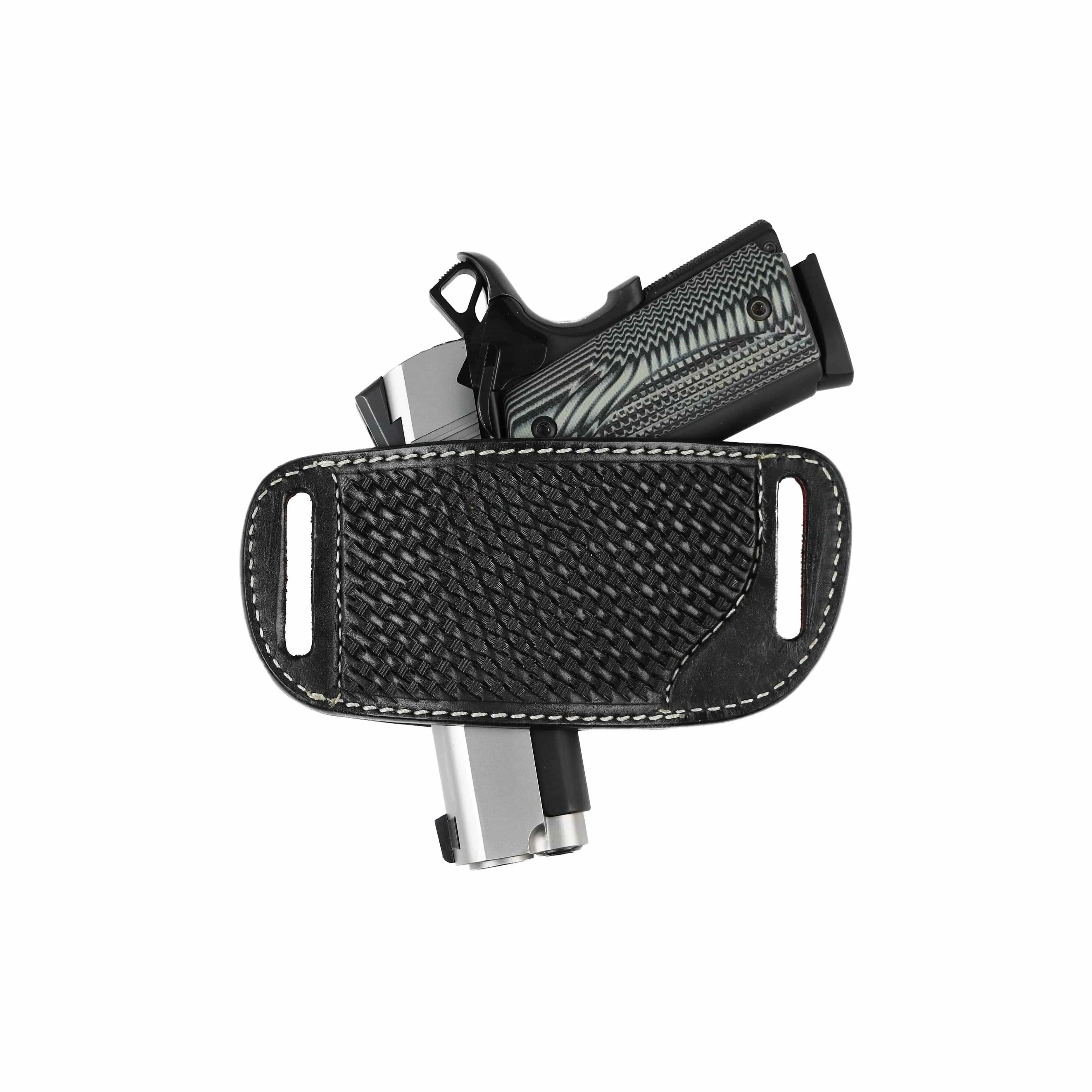 Ambidextrous Leather Belt Holster by High Caliber Gun Accessories