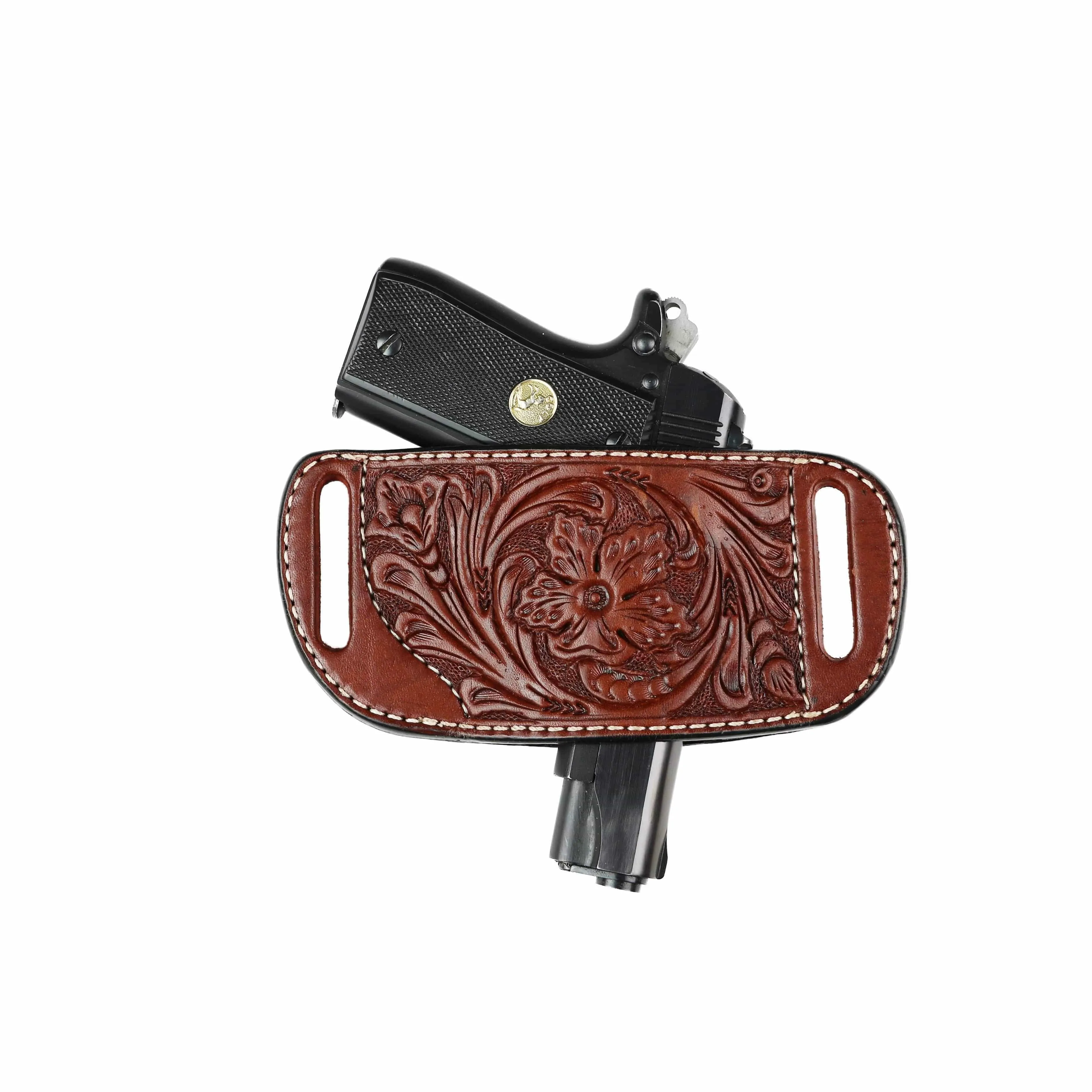 Ambidextrous Leather Belt Holster by High Caliber Gun Accessories