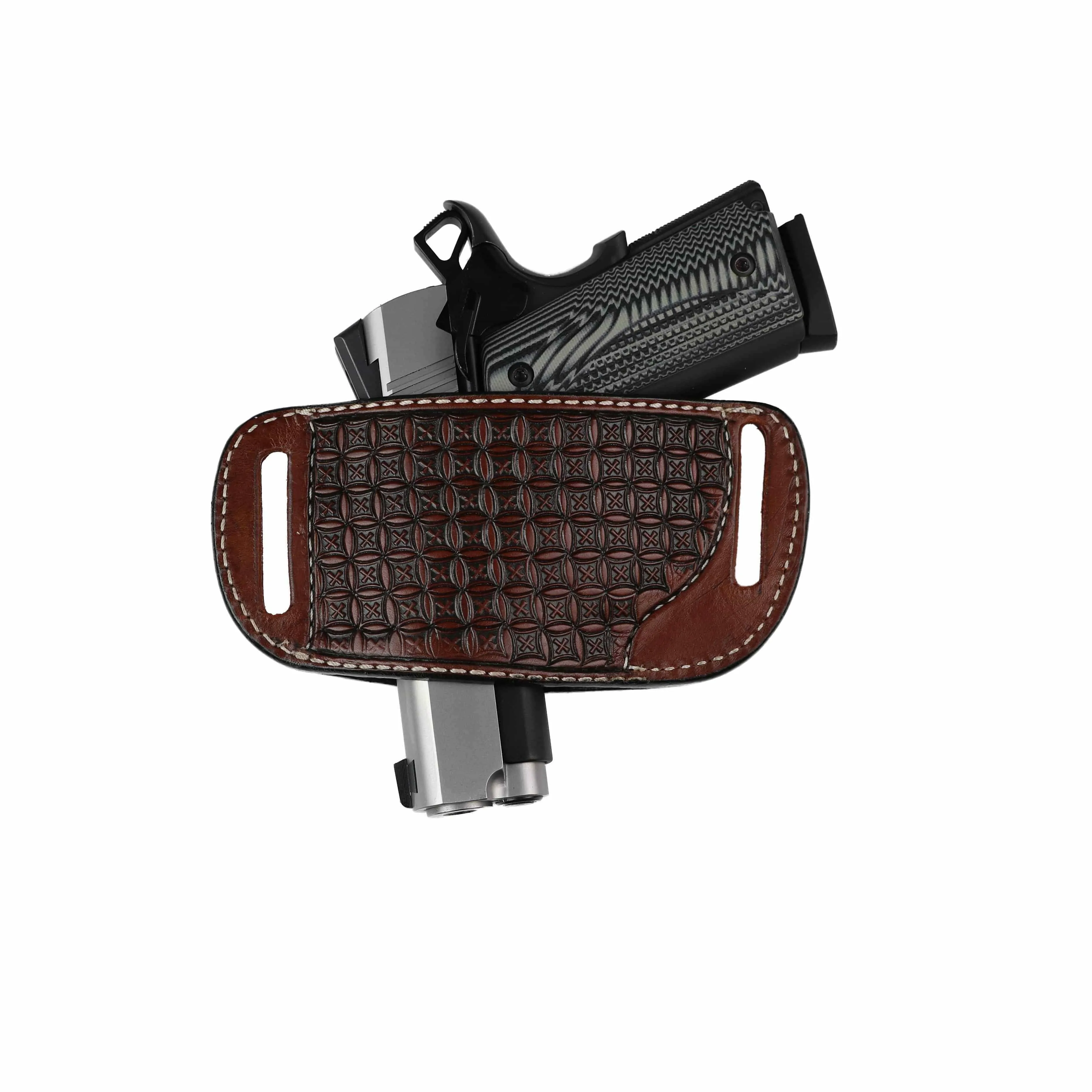 Ambidextrous Leather Belt Holster by High Caliber Gun Accessories