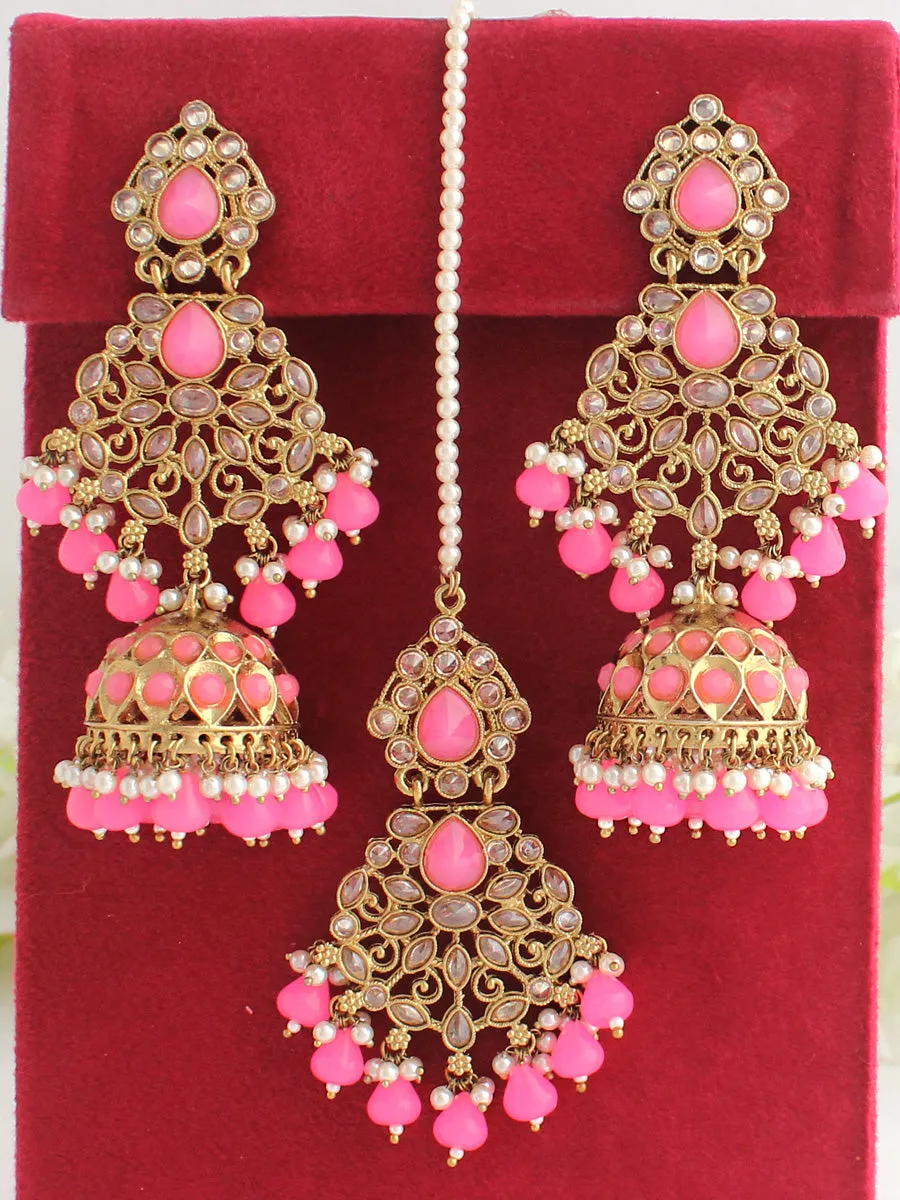 Anushri Earrings & Tikka