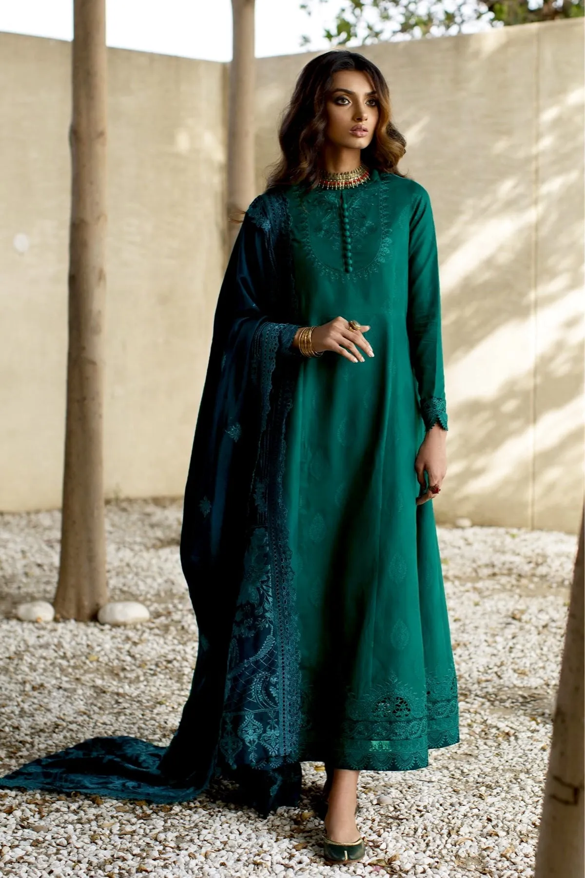 Baroque Oaks & Ivy Embroidered Winter Khaddar Collection – MADANG