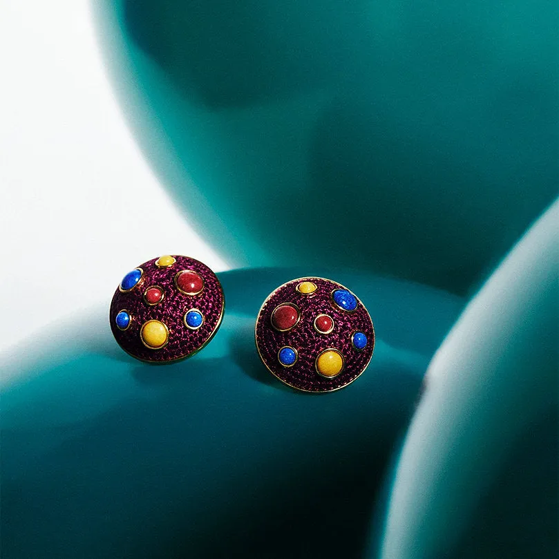 Beet Cosmo Earrings