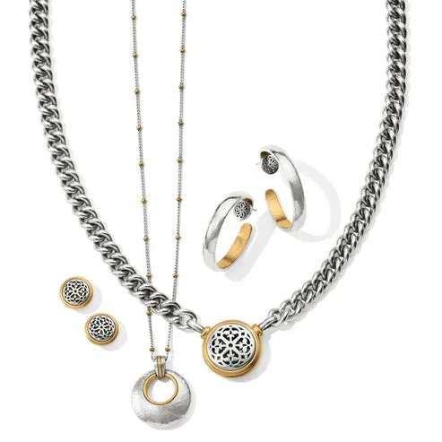Brighton | Ferrara Entrata Small Hoop in Silver and Gold Tone
