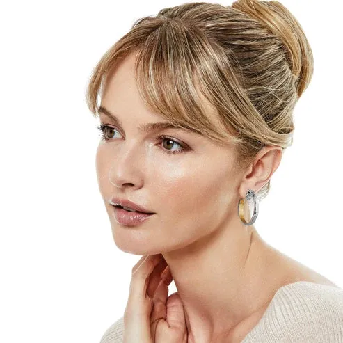 Brighton | Ferrara Entrata Small Hoop in Silver and Gold Tone