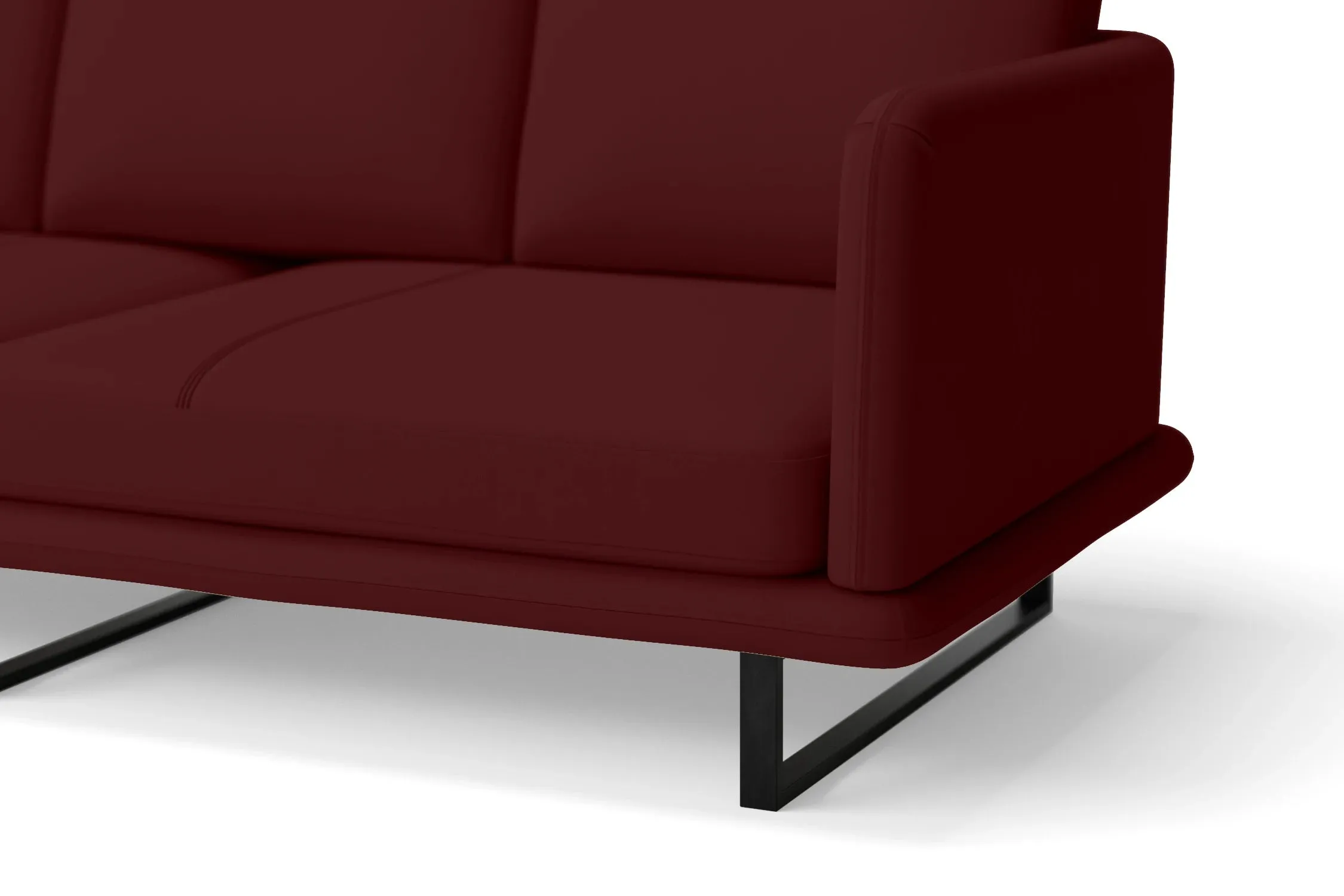 Calabria Armchair Red Leather