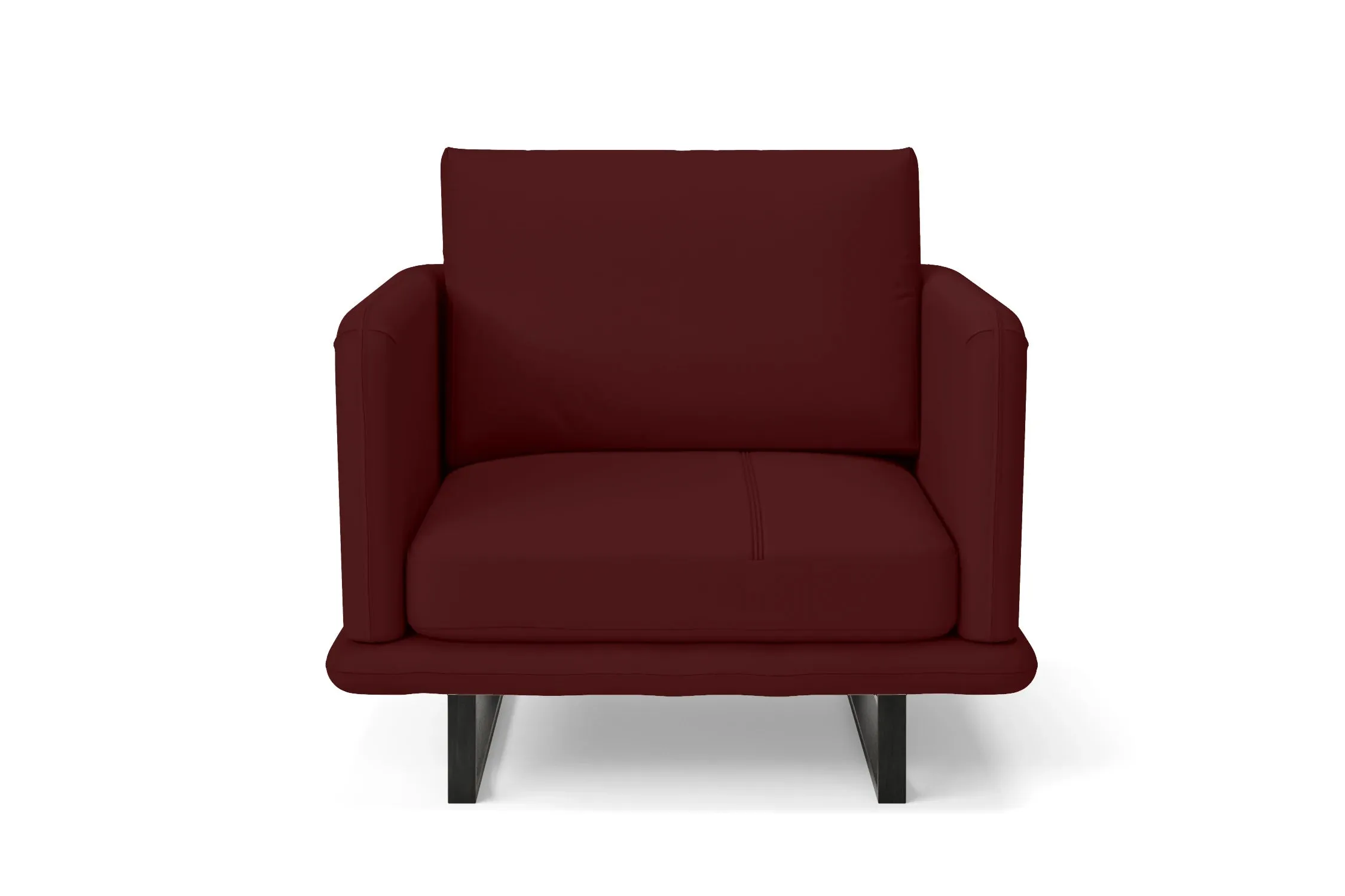 Calabria Armchair Red Leather