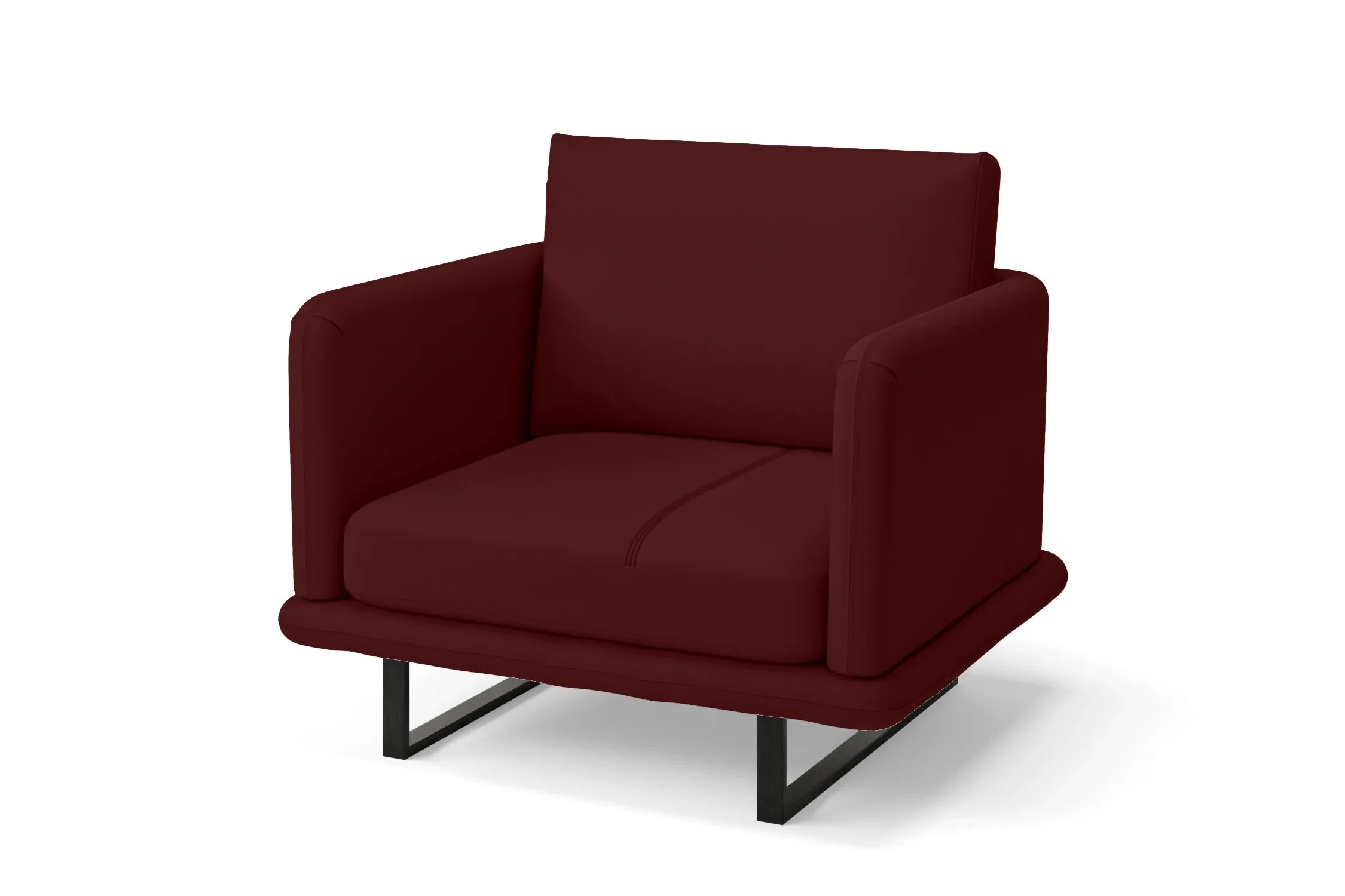 Calabria Armchair Red Leather