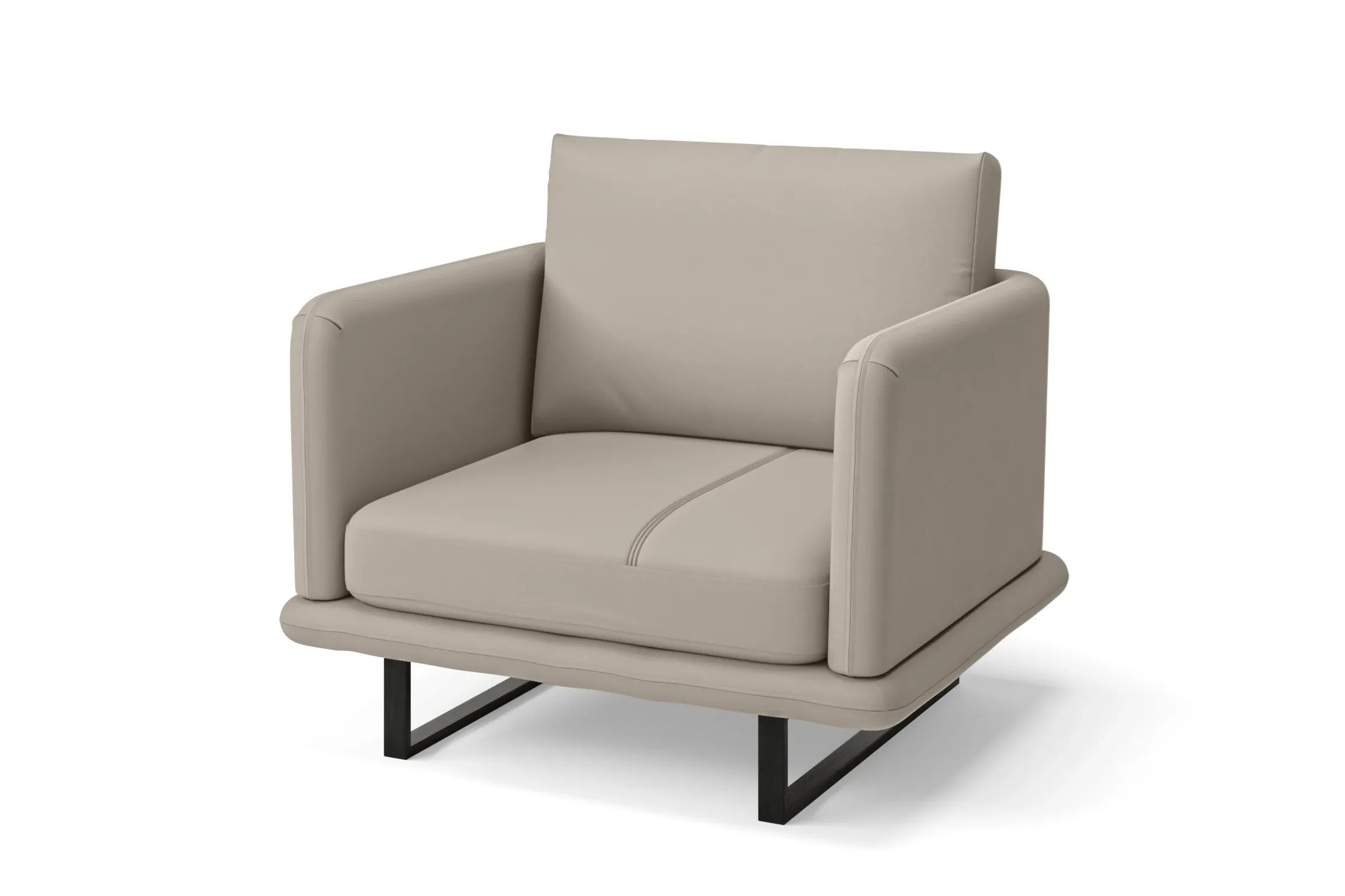 Calabria Armchair Sand Leather