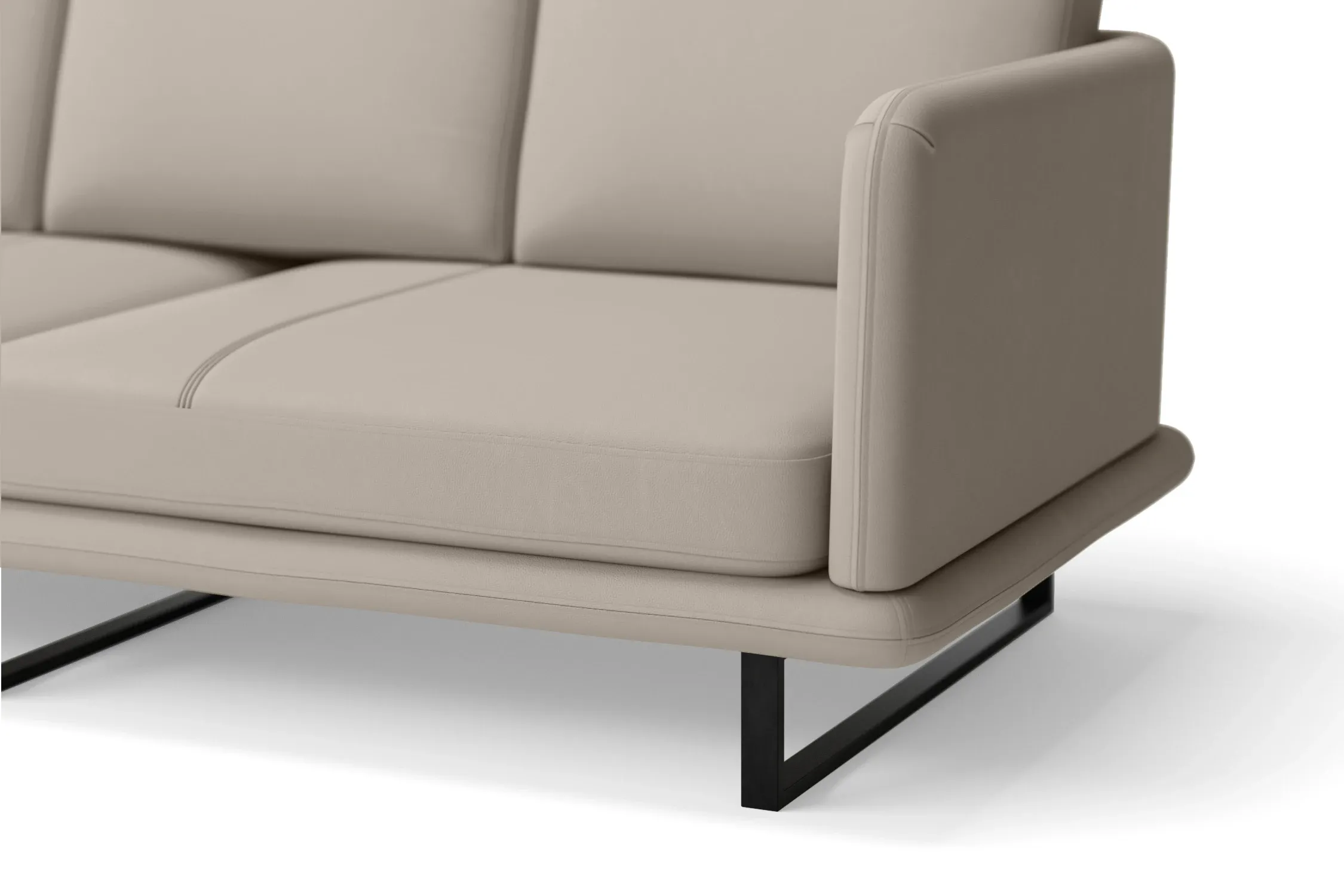 Calabria Armchair Sand Leather