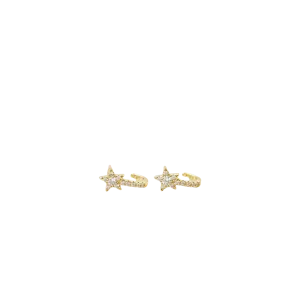 Celestial - Pave Star Huggie - Earring