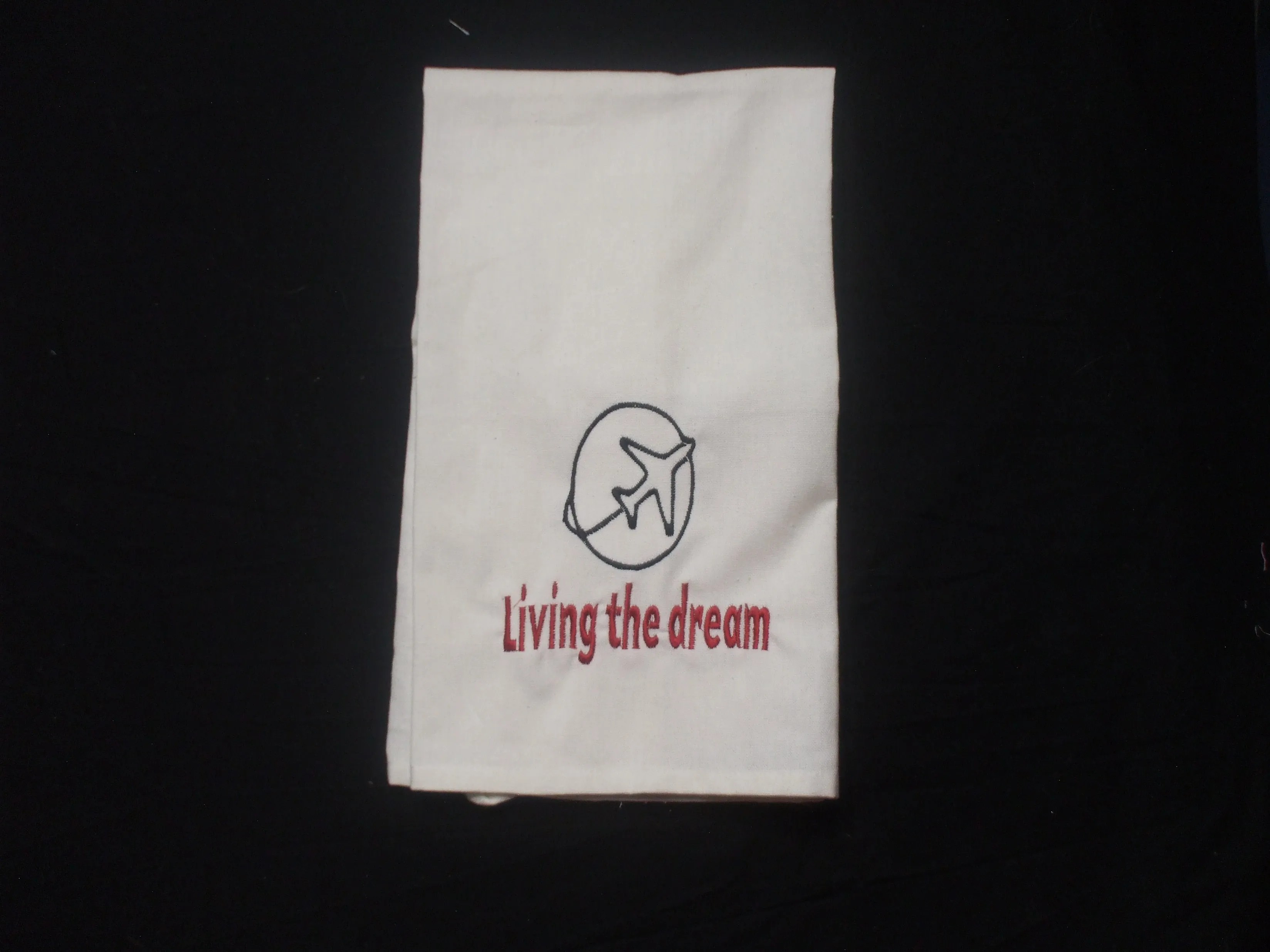 Embroidered Towels - Flour Sack Full Size - Aviation Themes