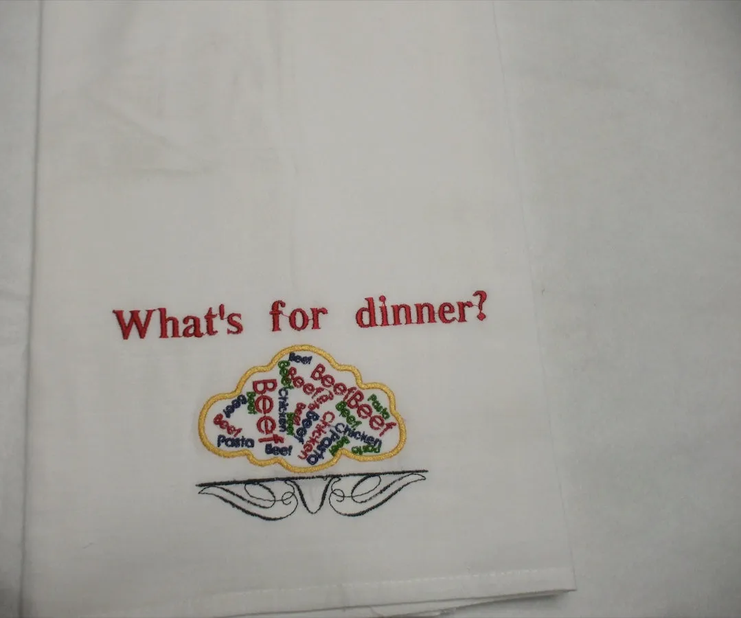 Embroidered Towels - Flour Sack Full Size - Aviation Themes