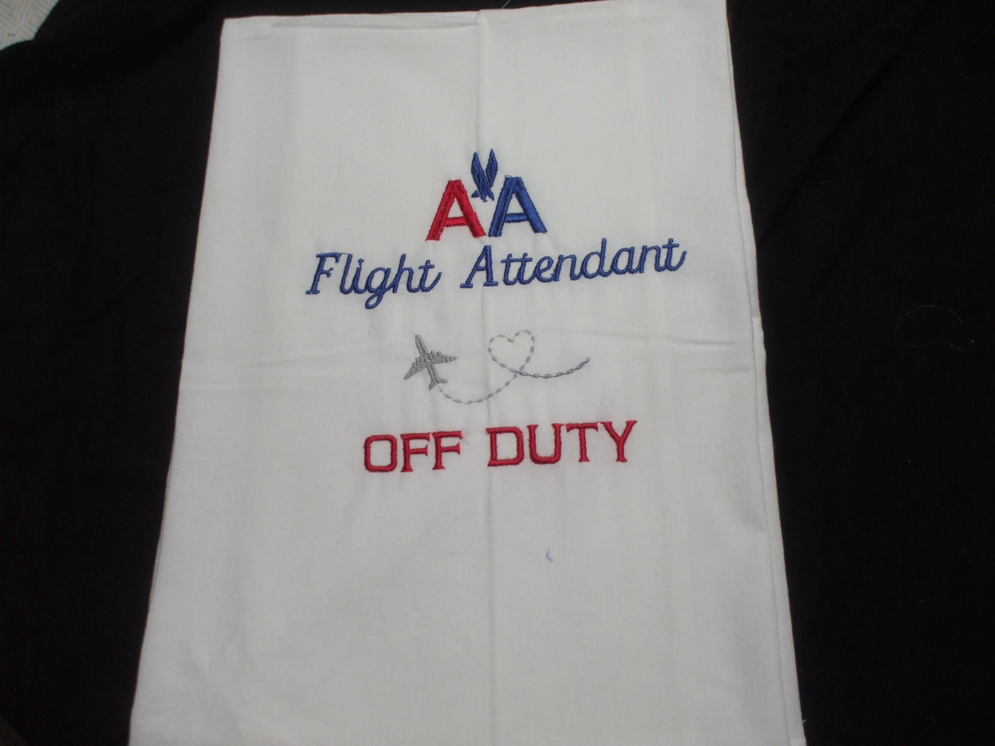 Embroidered Towels - Flour Sack Full Size - Aviation Themes