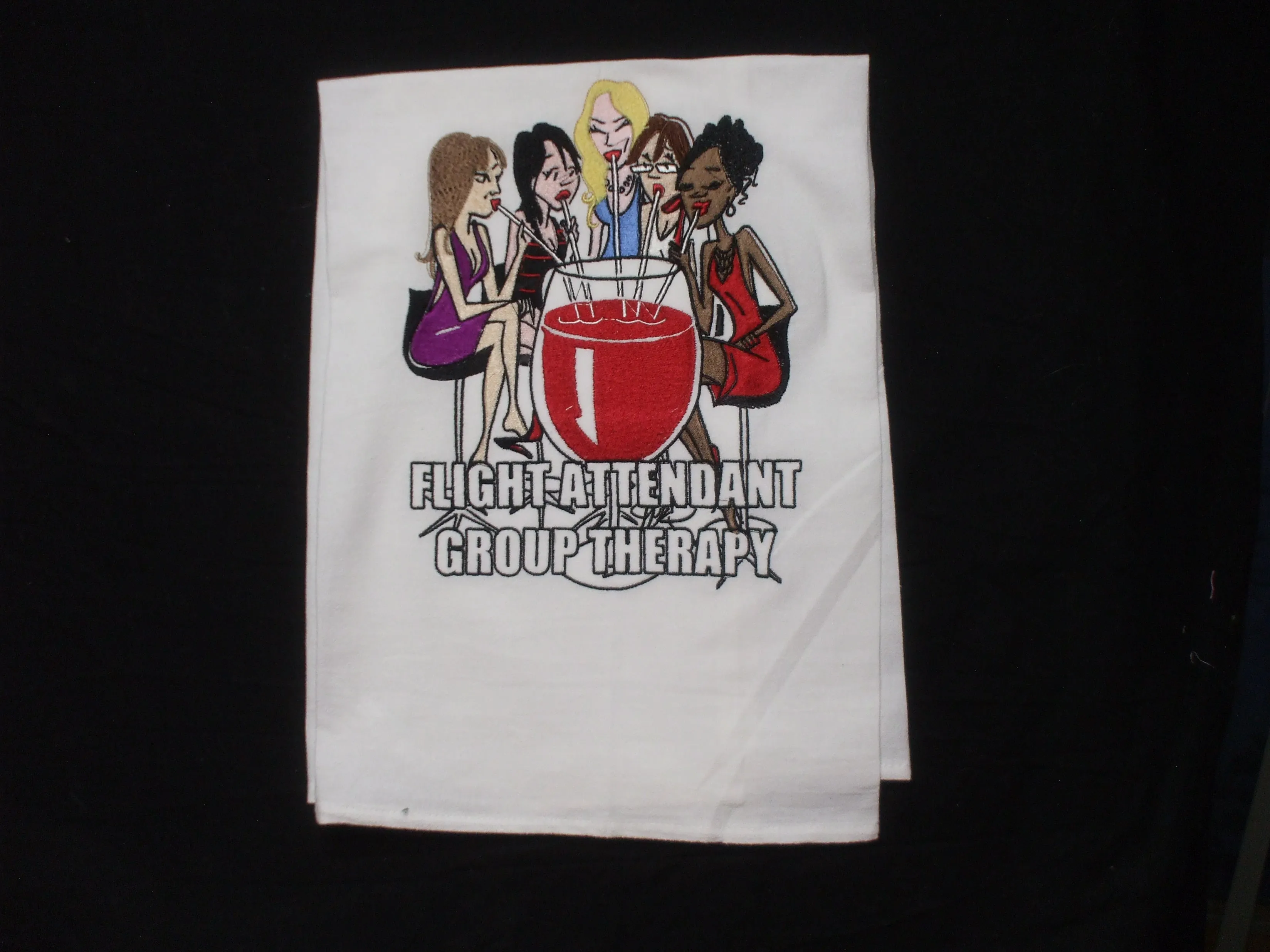Embroidered Towels - Flour Sack Full Size - Aviation Themes