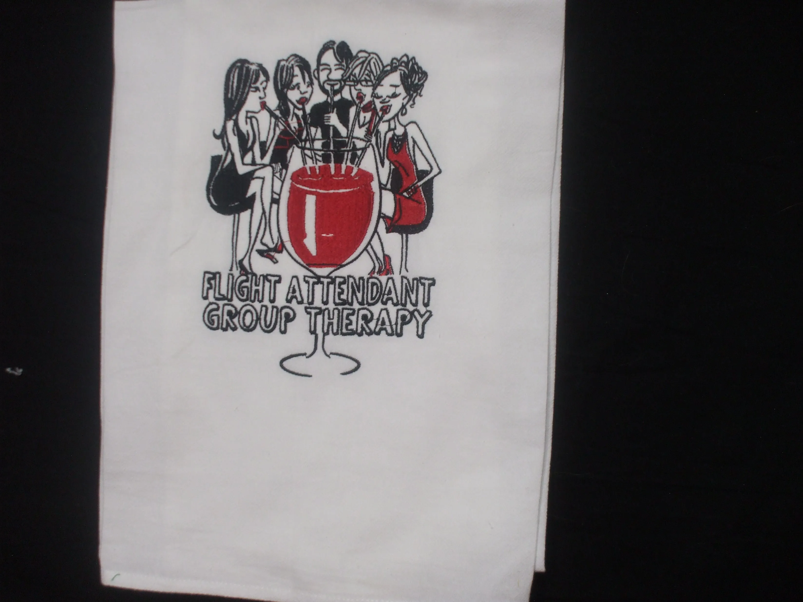 Embroidered Towels - Flour Sack Full Size - Aviation Themes
