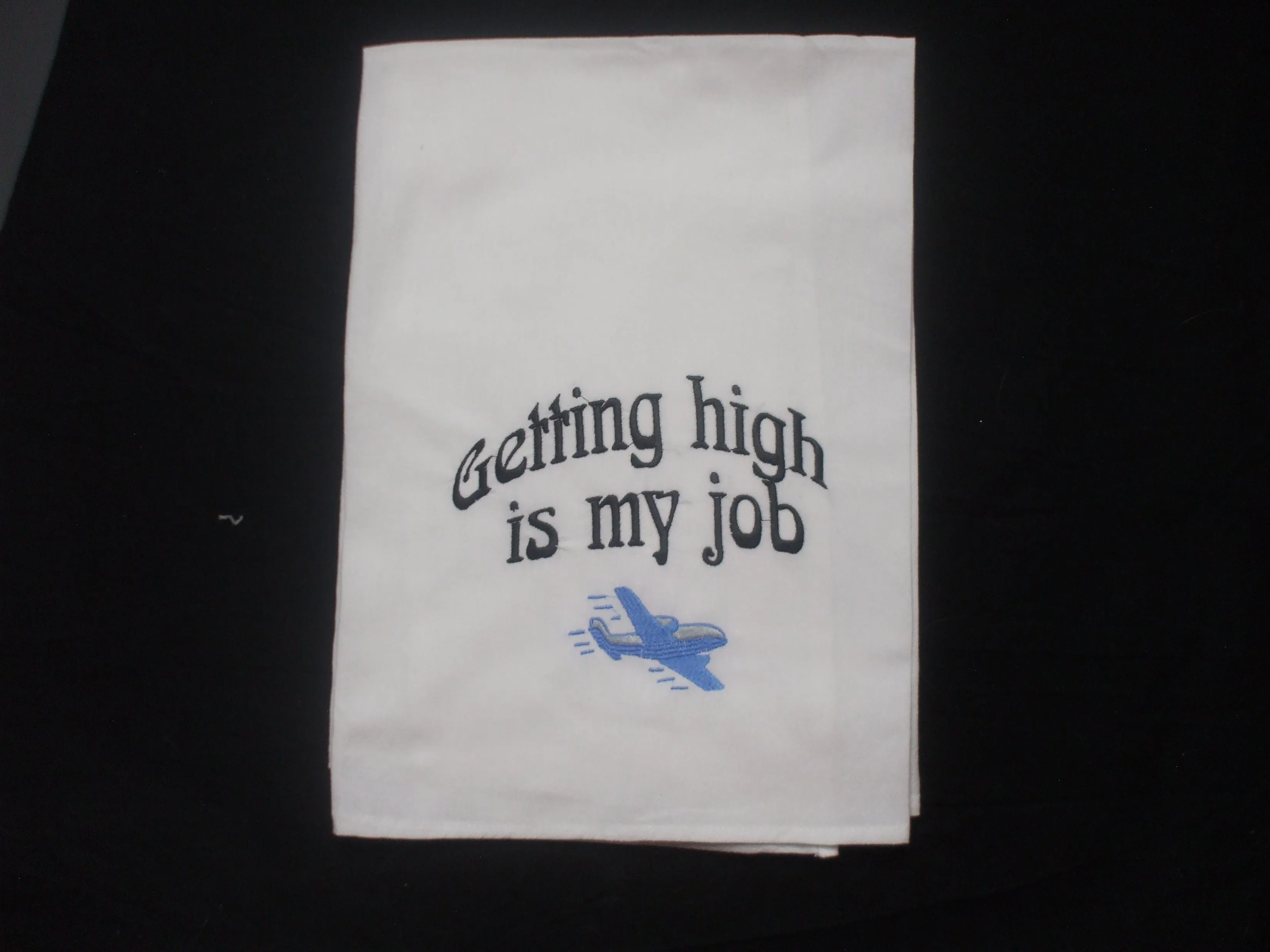 Embroidered Towels - Flour Sack Full Size - Aviation Themes