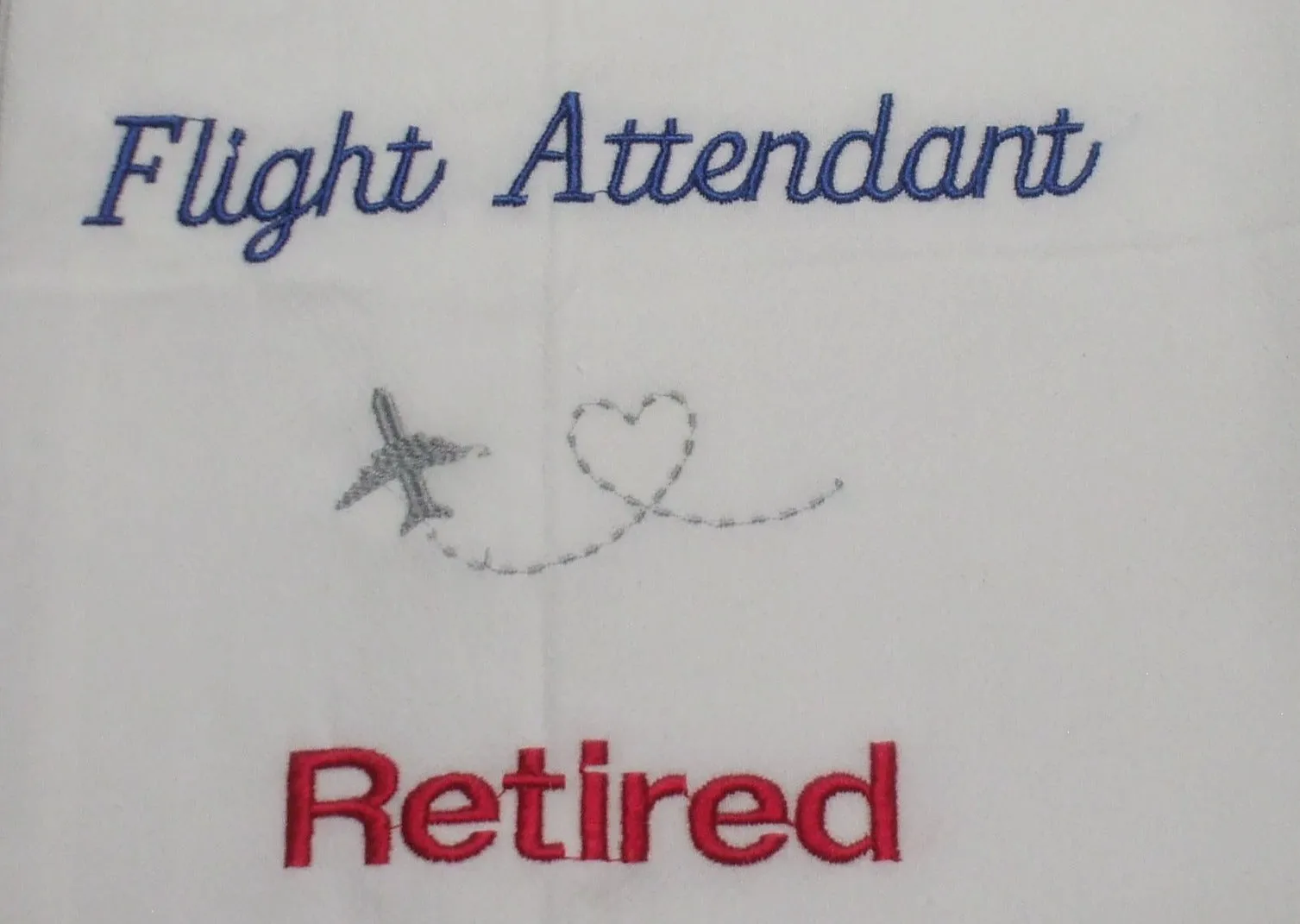 Embroidered Towels - Flour Sack Full Size - Aviation Themes