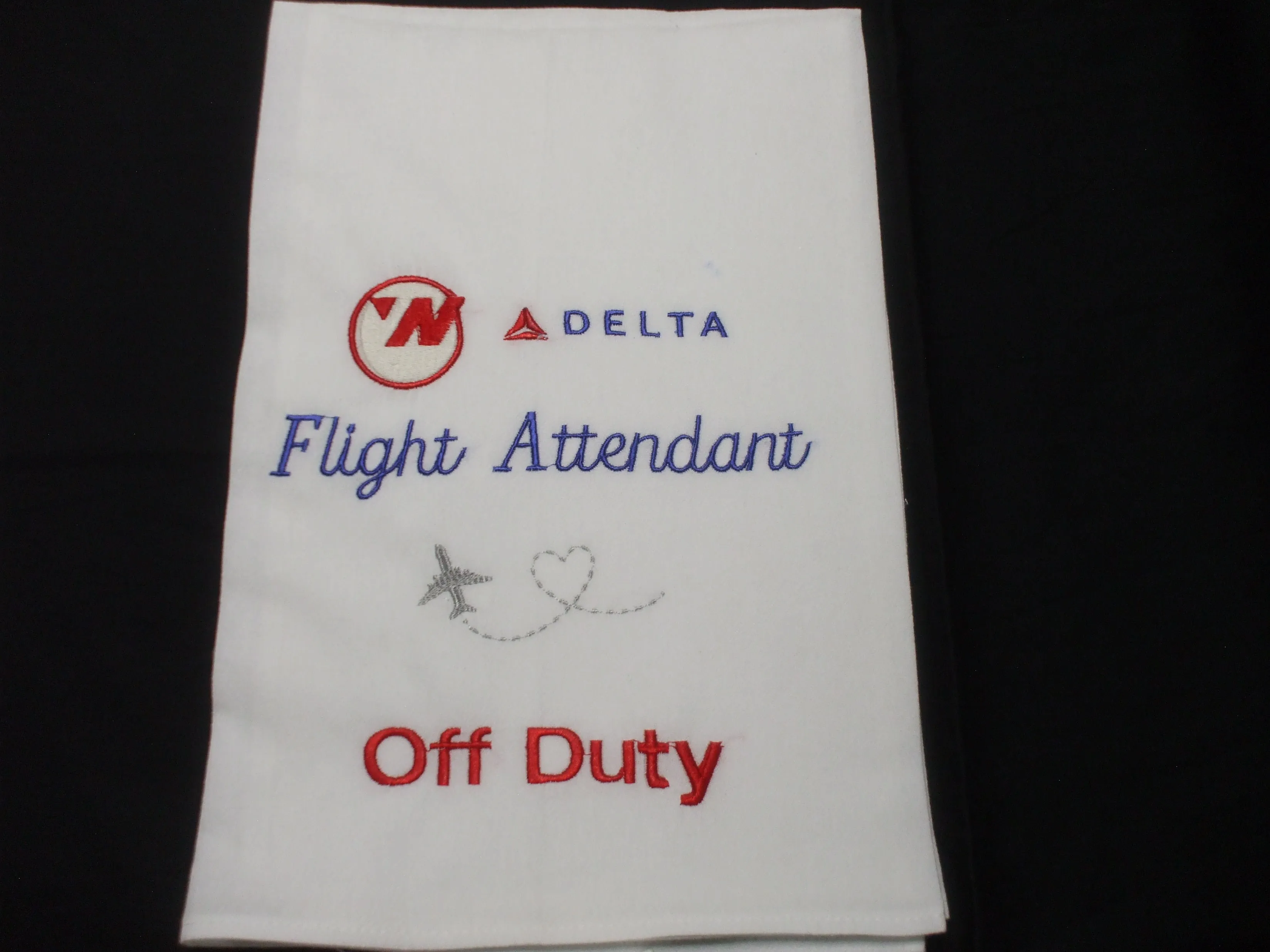 Embroidered Towels - Flour Sack Full Size - Aviation Themes