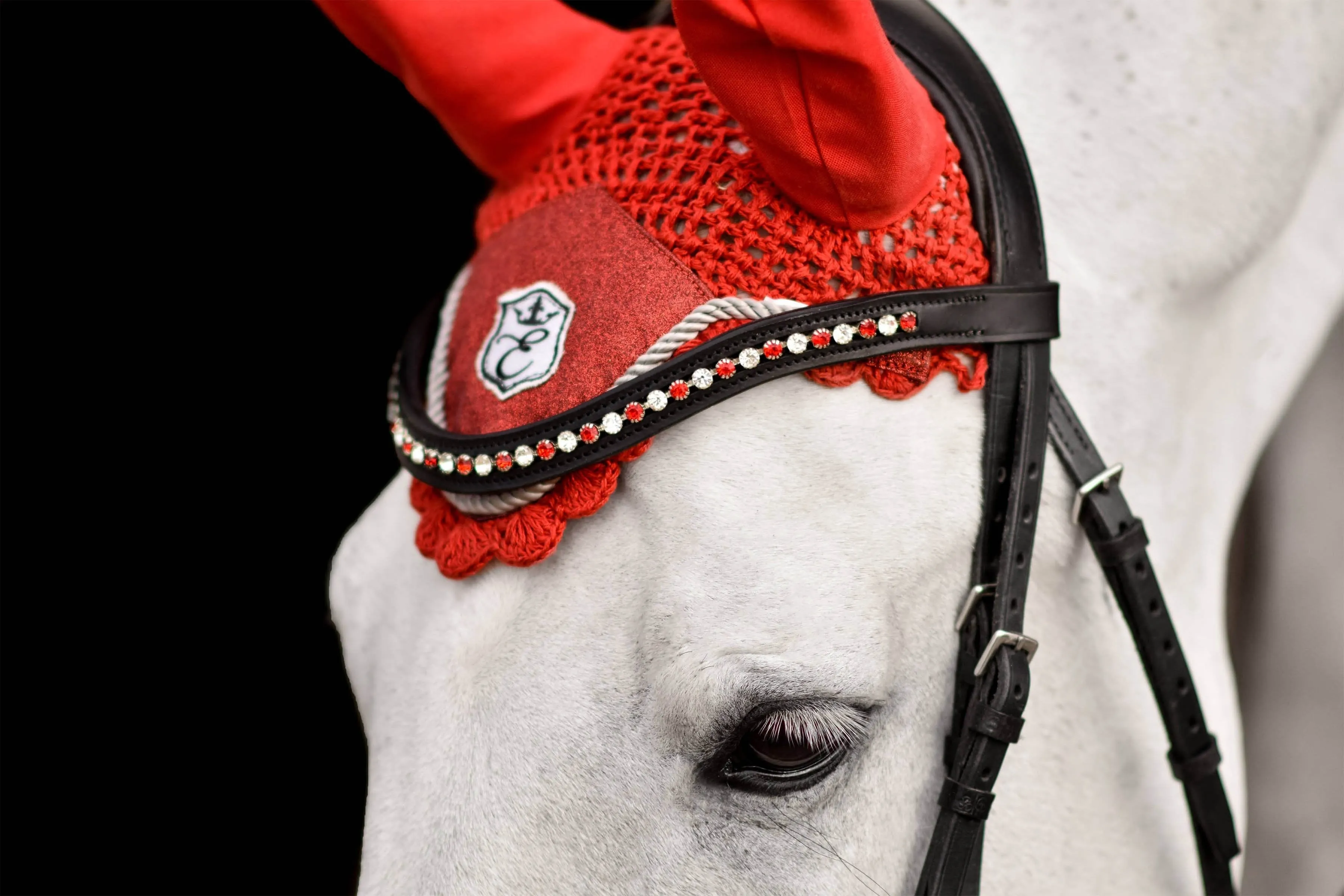 Equestroom Scarlet Red Saddle Pad Set