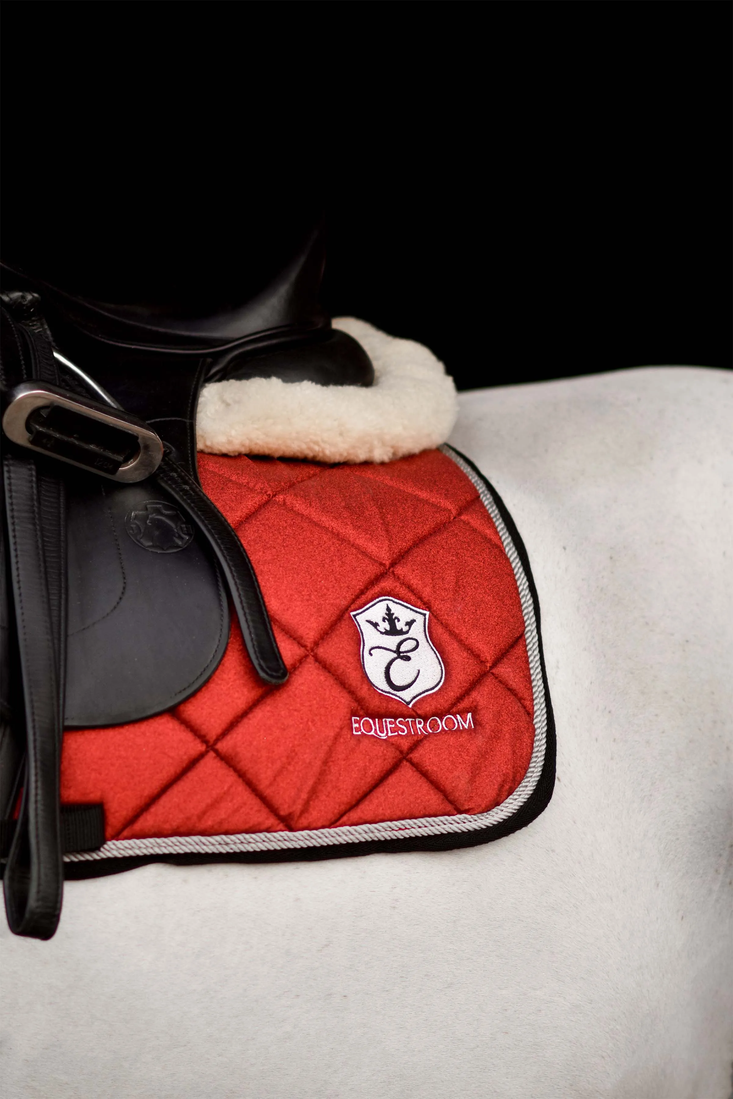 Equestroom Scarlet Red Saddle Pad Set