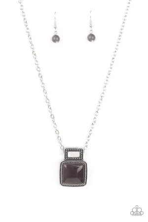 Ethereally Elemental - Silver Necklace - Paparazzi Accessories