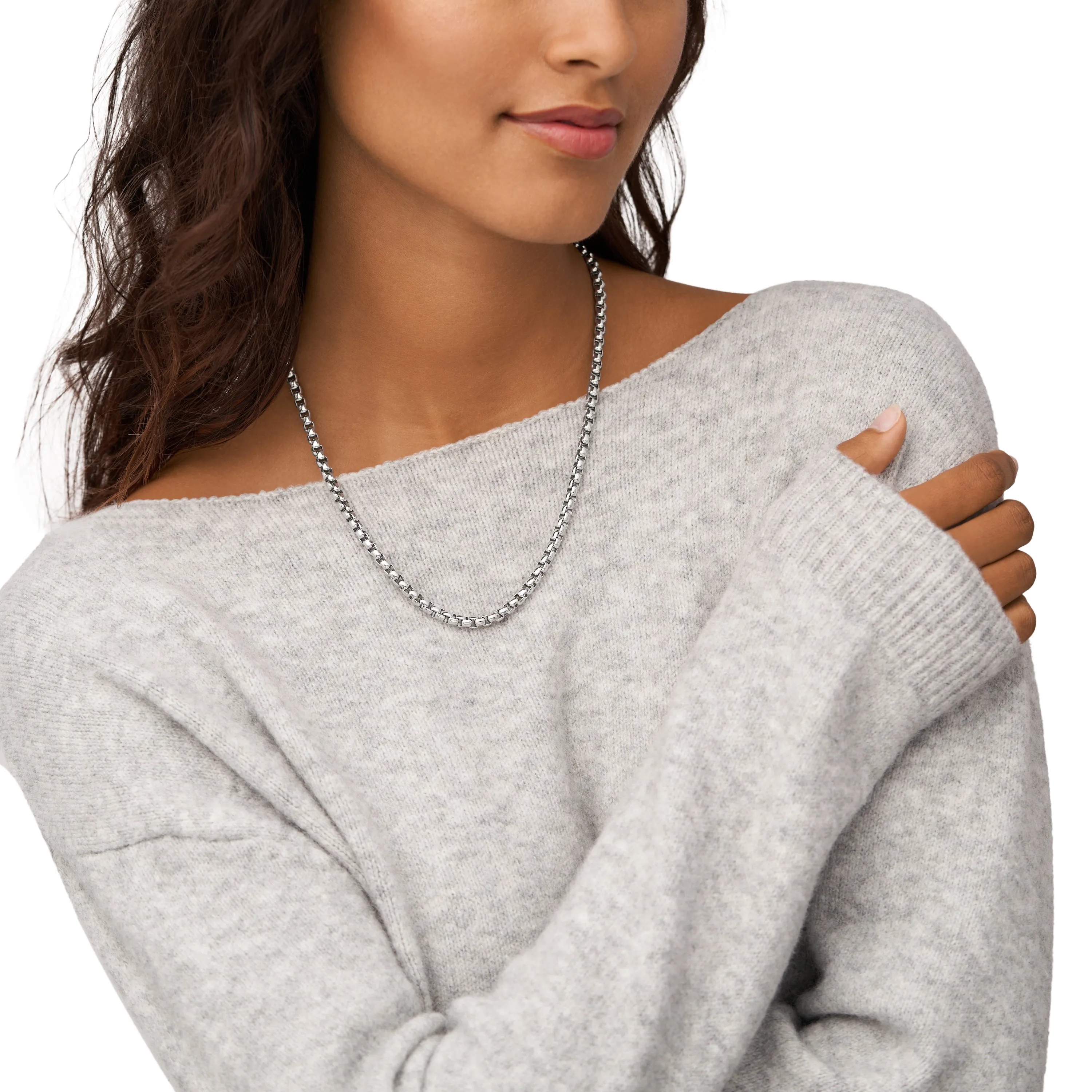 Fossil Jewelry Silver Necklace JF04576040