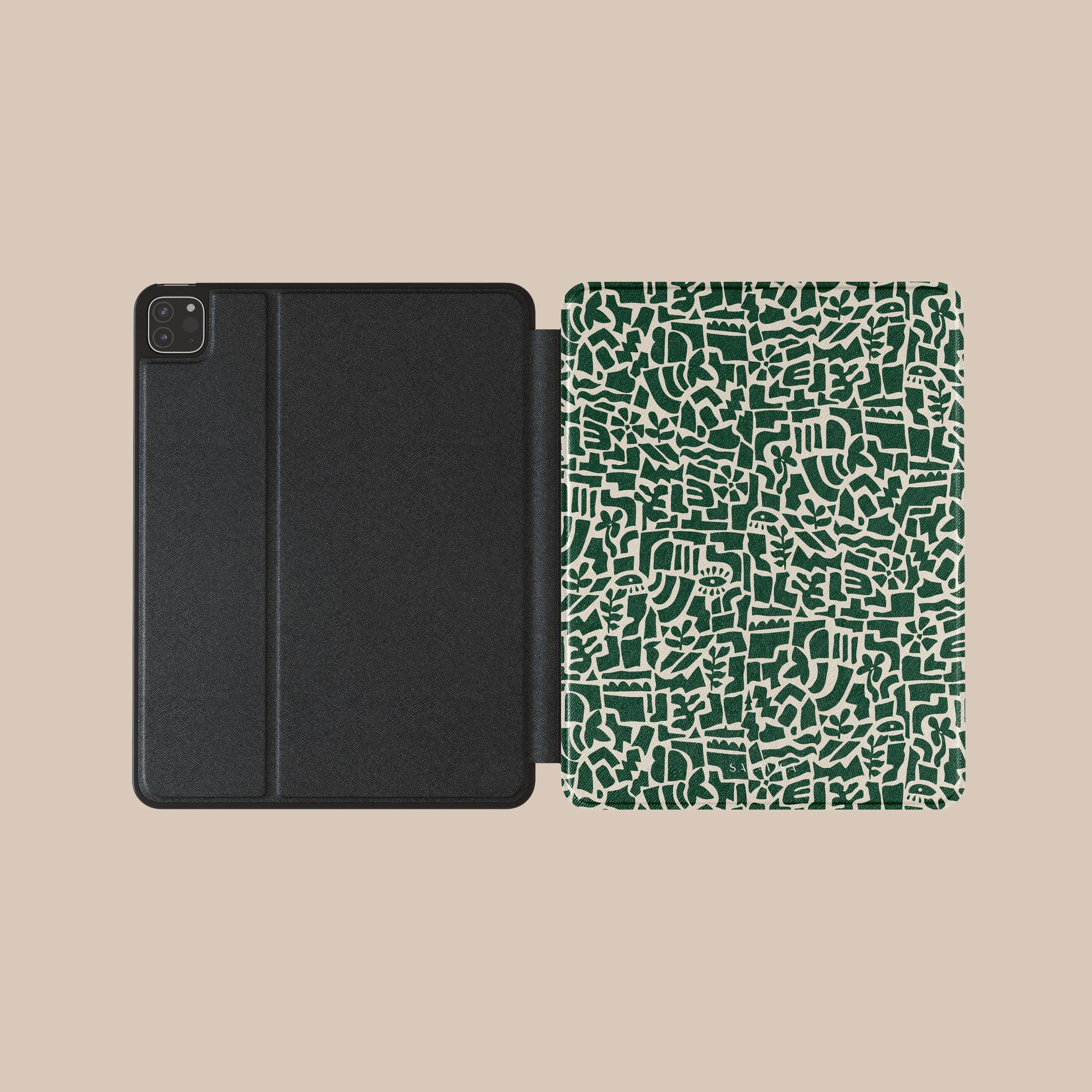 Green Maze iPad Case