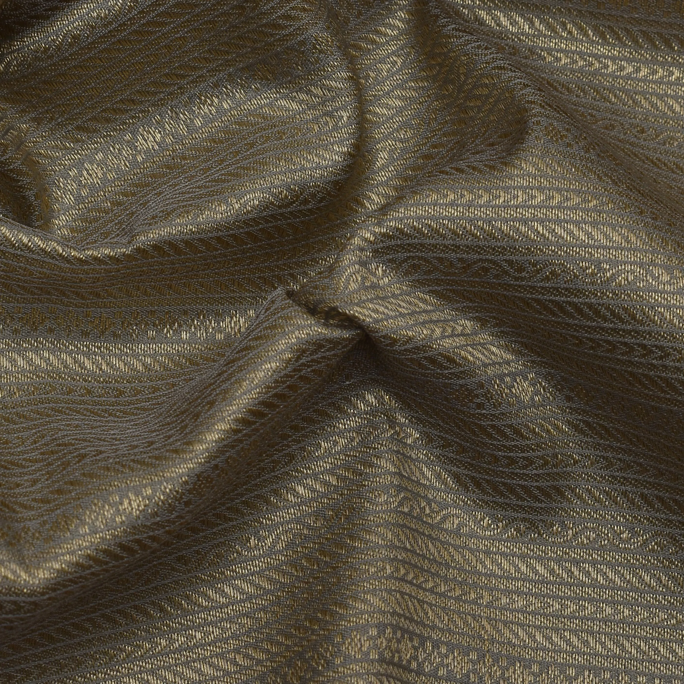 Grey  Color Brocade Fabric