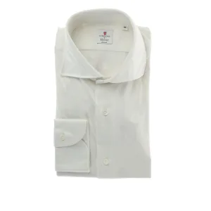HENRY SARTORIAL X CORDONE Cotton/Silk Jersey Shirt WHITE
