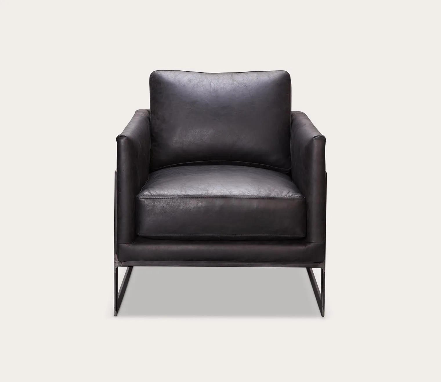 Moe's Furniture Luxley Iron Frame Upholstered Club Chair