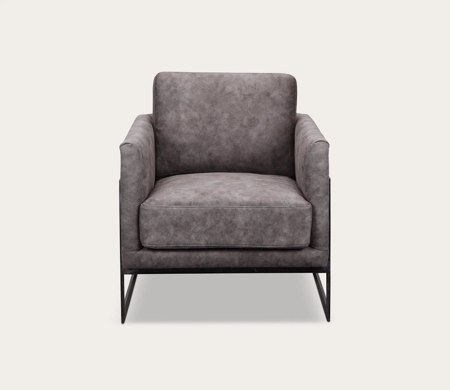 Moe's Furniture Luxley Iron Frame Upholstered Club Chair