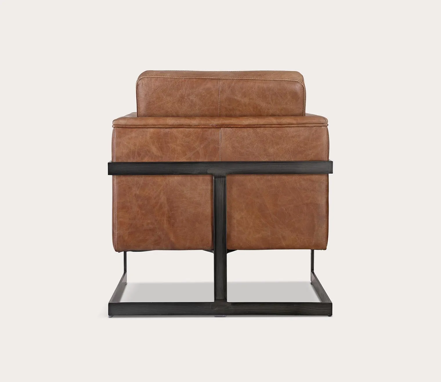 Moe's Furniture Luxley Iron Frame Upholstered Club Chair