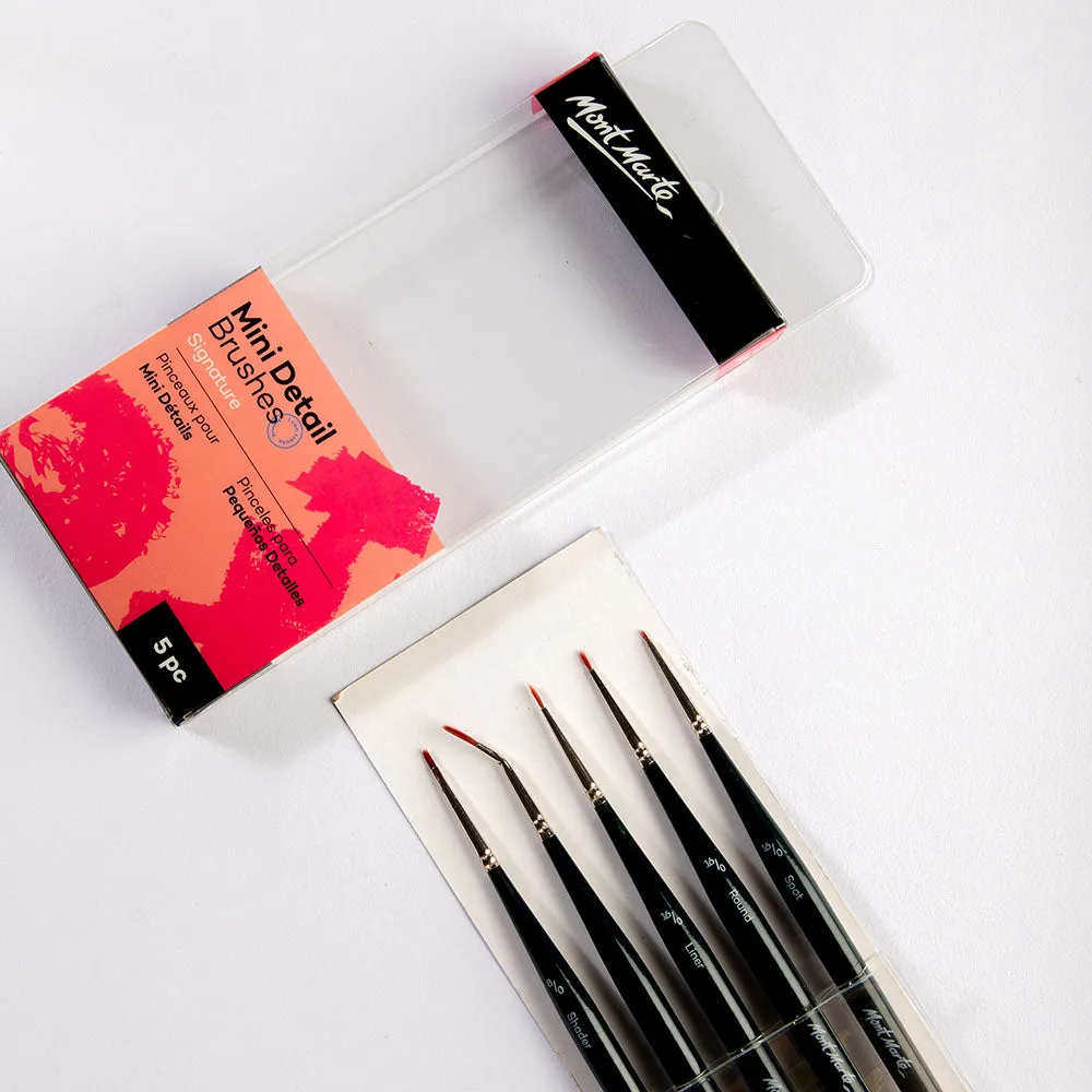 Mont Marte Mini Detail Brush Set 5pc