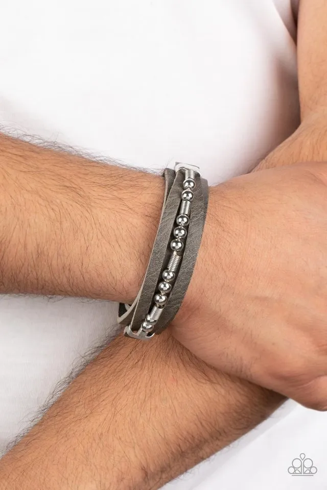 Paparazzi Bracelet ~ Easy on the Hardware - Silver