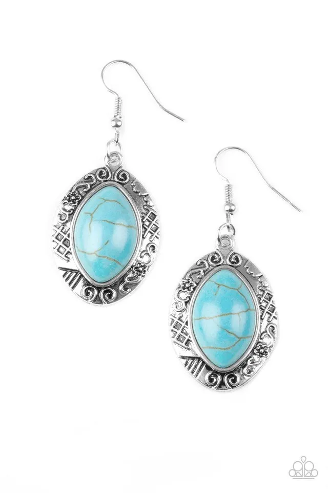 Paparazzi Earring ~ Aztec Horizons - Blue