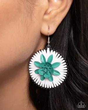 Paparazzi Earring ~ Dancing Daydream - Green