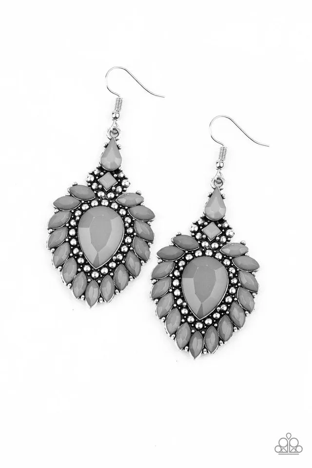 Paparazzi Earring ~ The LIONESS Den - Silver