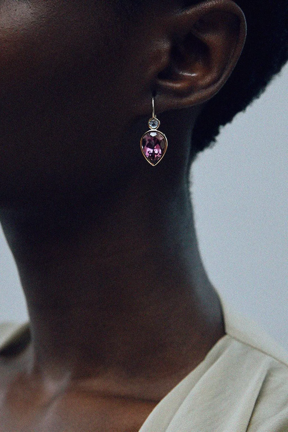 Pink Topaz Hera Earrings