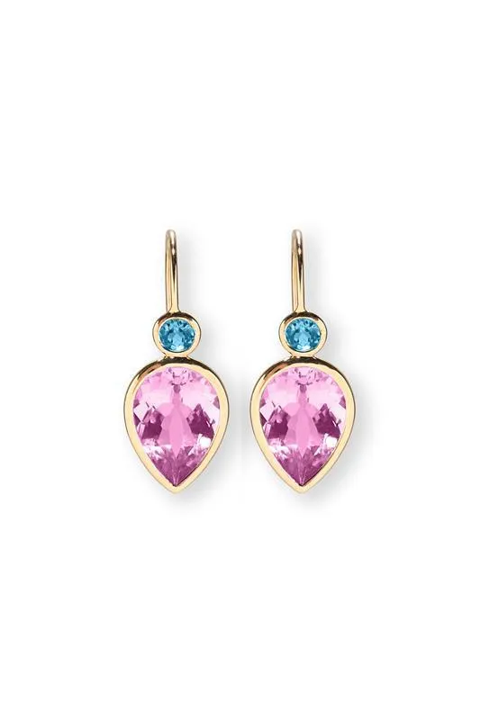 Pink Topaz Hera Earrings
