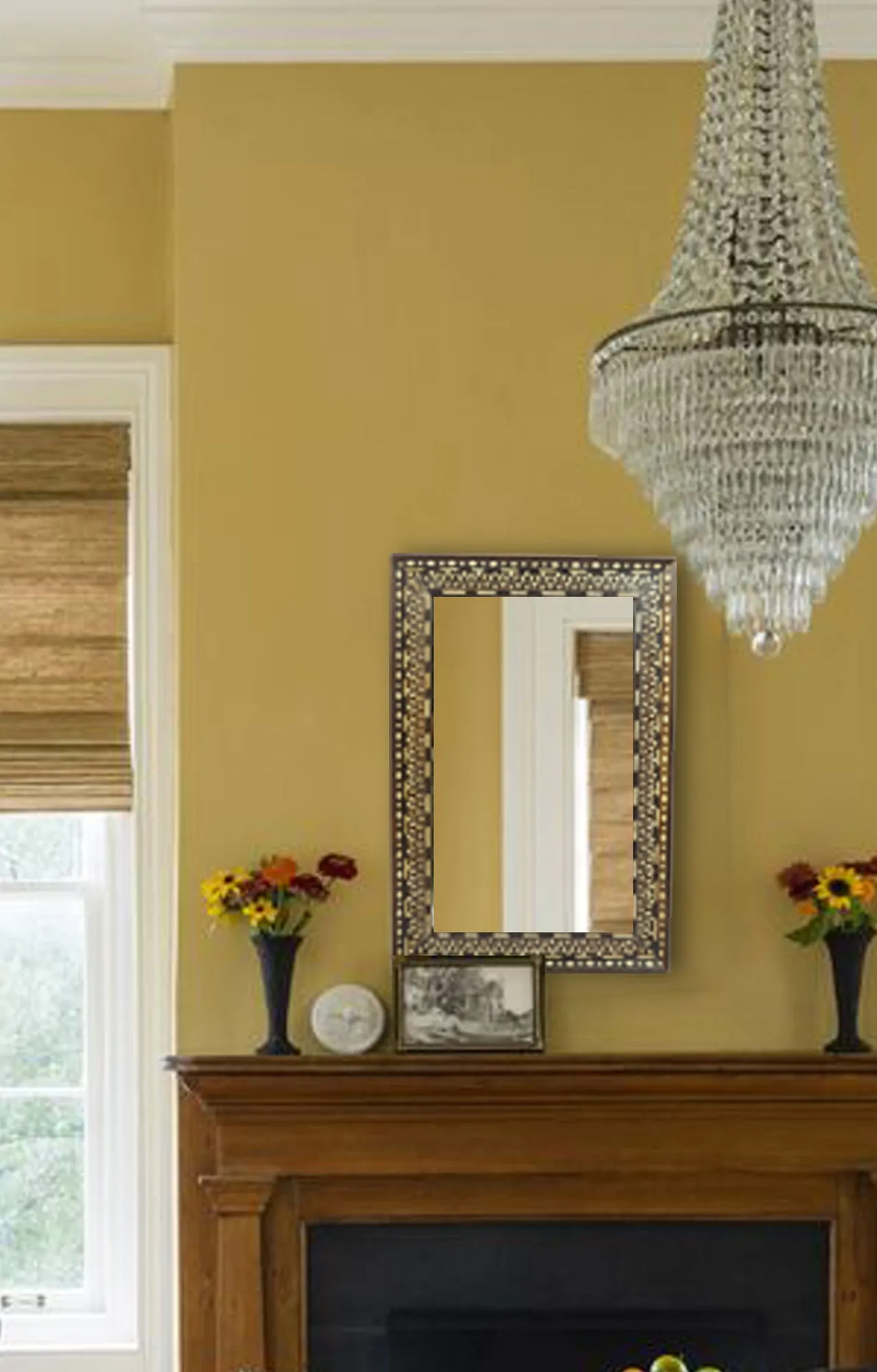 Regal Bone Inlay Mirror