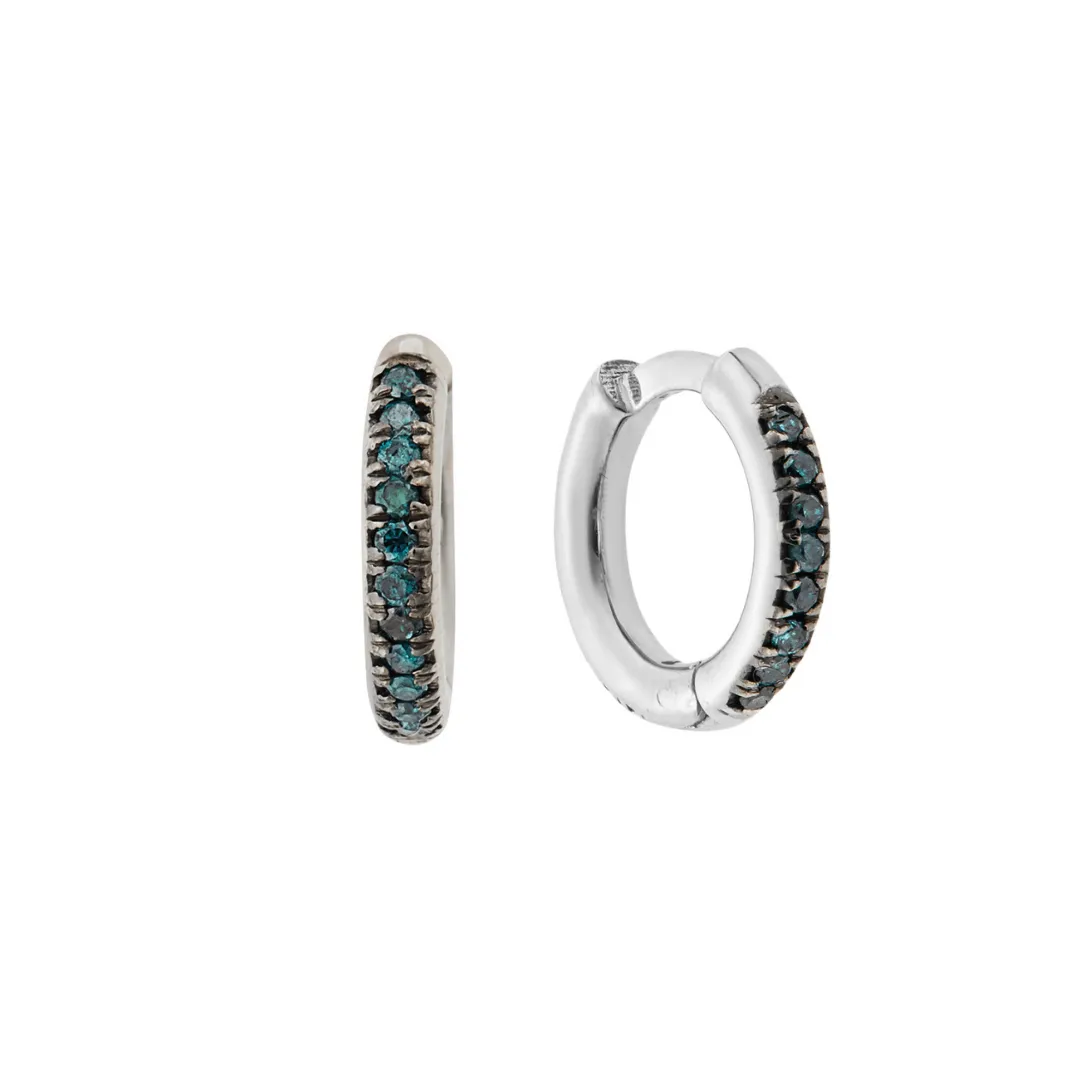 Seamless Midi Hoops W-BL-D