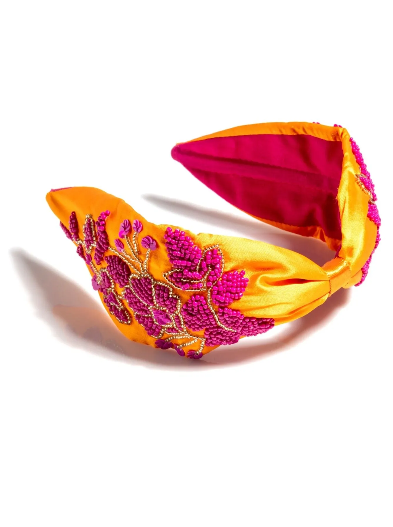 Shiraleah Embellished Wide Headband, Orange
