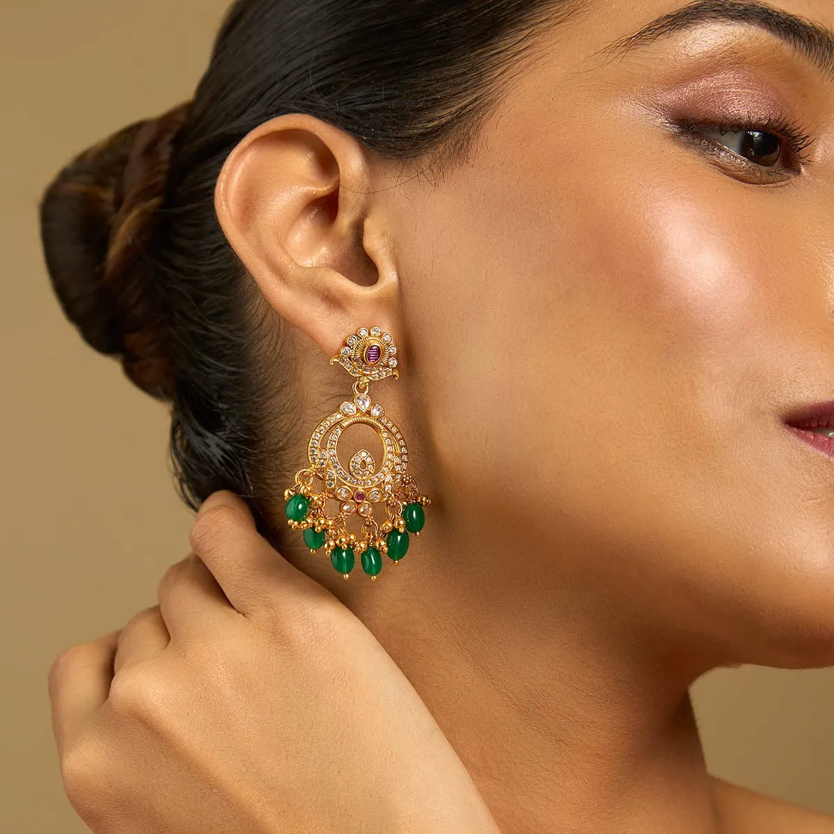 Silver Temple Earring 173398