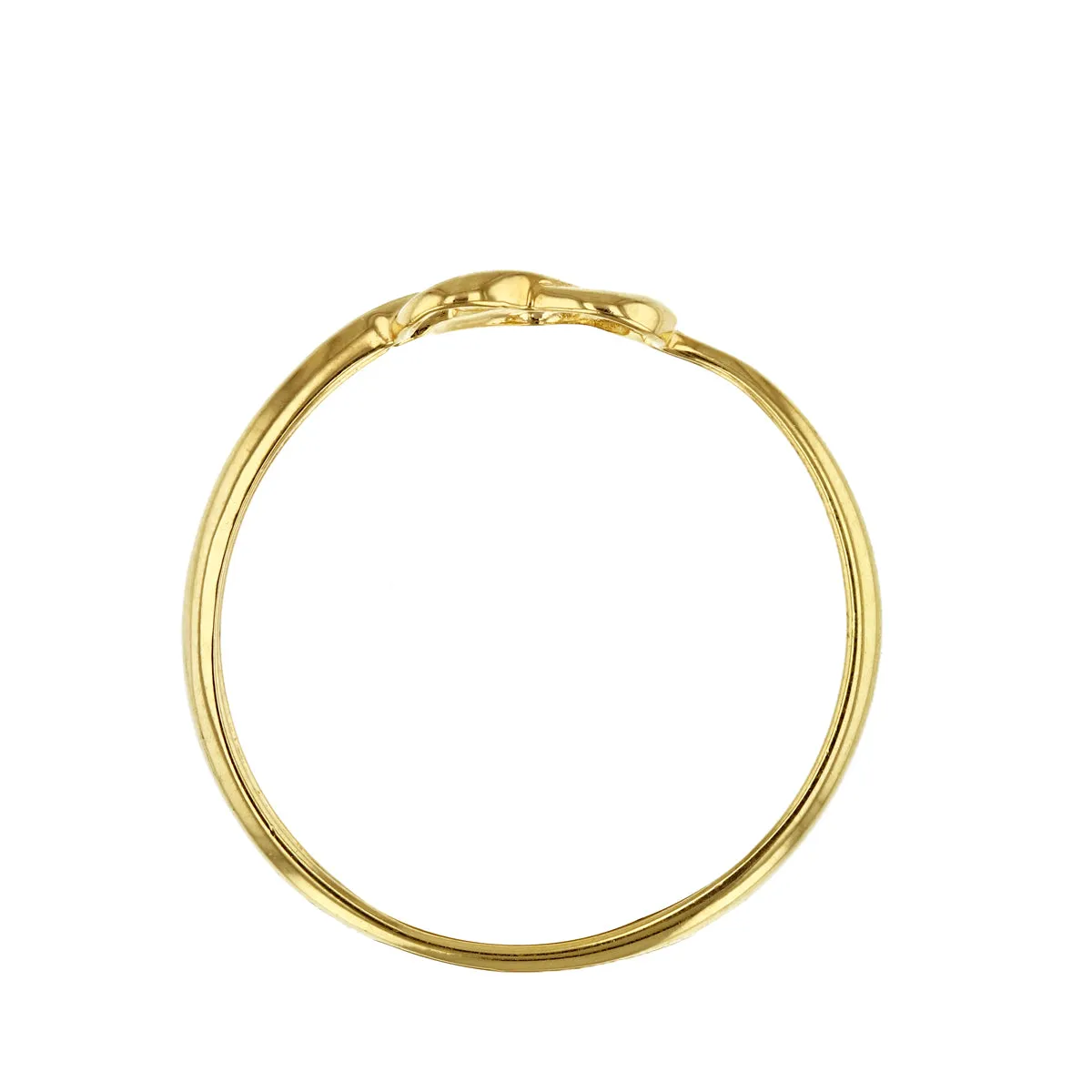 Soleil Collection Infinity Heart Ring | 9K Solid Yellow Gold