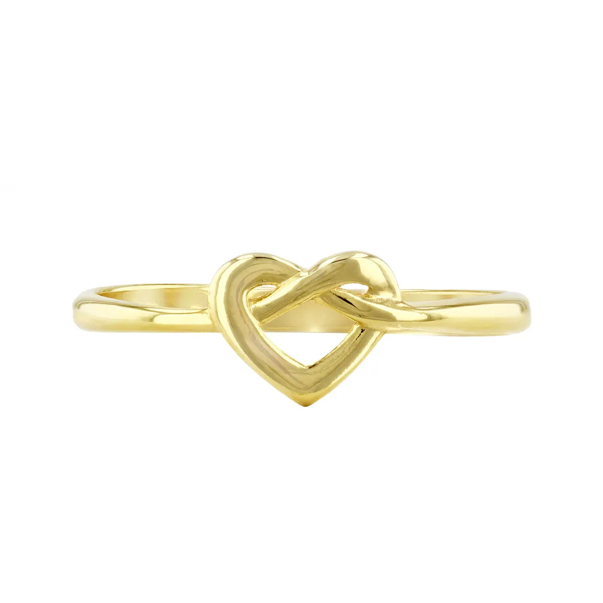 Soleil Collection Infinity Heart Ring | 9K Solid Yellow Gold